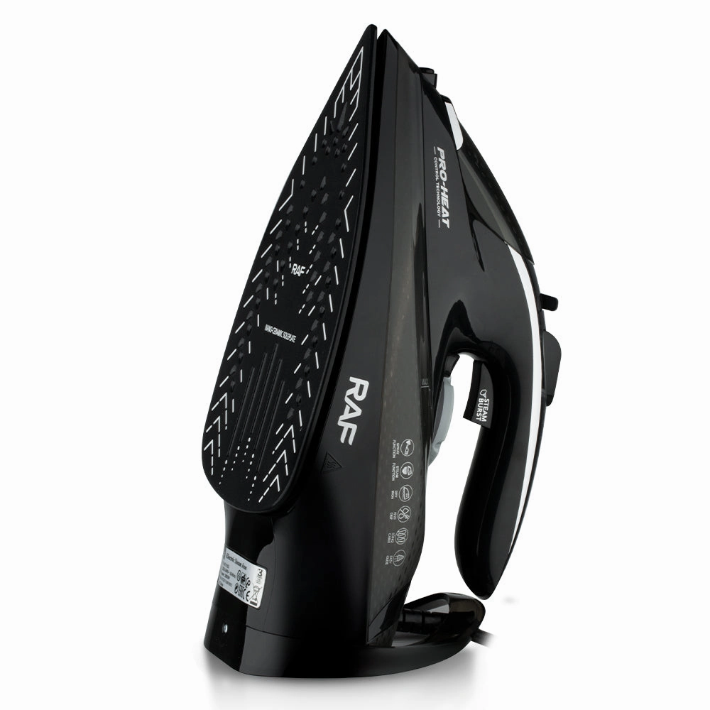 RAF Electric Steam Iron | 2800W | Burst of Steaming | Nano CeramicSoleplate|SelfCleaning