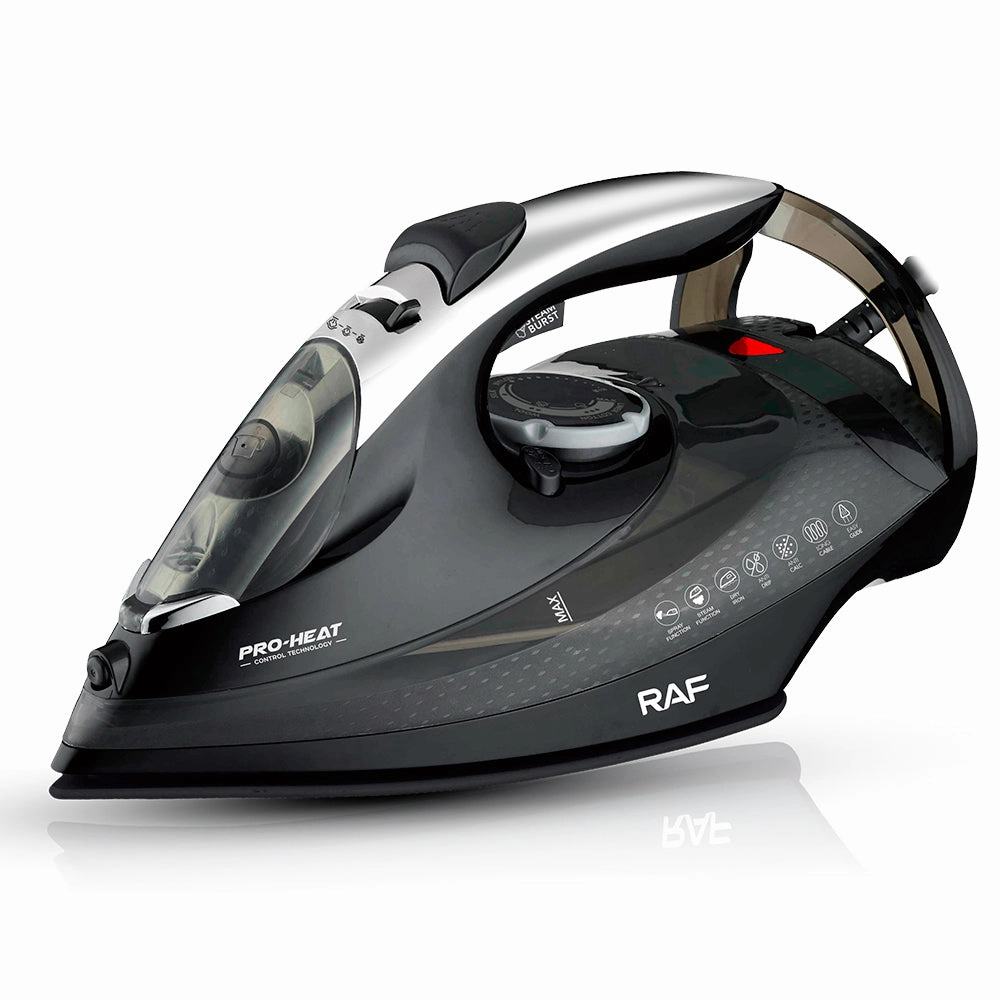 RAF Electric Steam Iron | 2800W | Burst of Steaming | Nano CeramicSoleplate|SelfCleaning