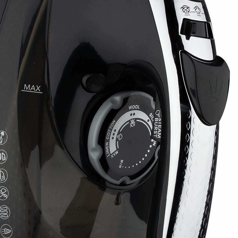 RAF Electric Steam Iron | 2800W | Burst of Steaming | Nano CeramicSoleplate|SelfCleaning