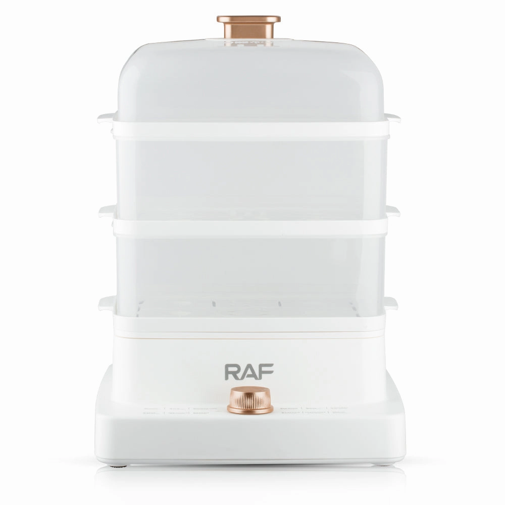 RAF Food Steamer | 12L Capacity | Rapid Steam Release | 1300 ml Volume | 1000-1200W | 220-240V~ 50/60Hz