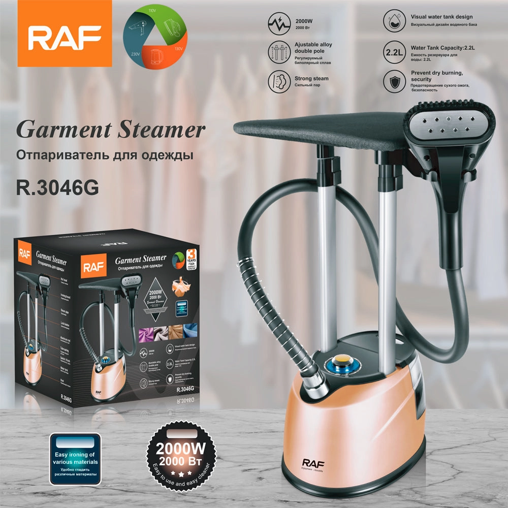 RAF Garment Steamer | 2000W | 2.2L Water Tank Capacity | Strong Steam |