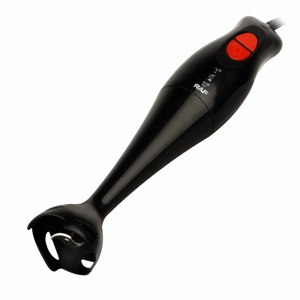 RAF Hand Blender | 300W with Stainless Steel Blade | Copper-Clad Aluminium Motor and Stylish Black Design