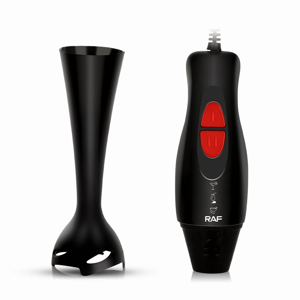 RAF Hand Blender | 300W with Stainless Steel Blade | Copper-Clad Aluminium Motor and Stylish Black Design