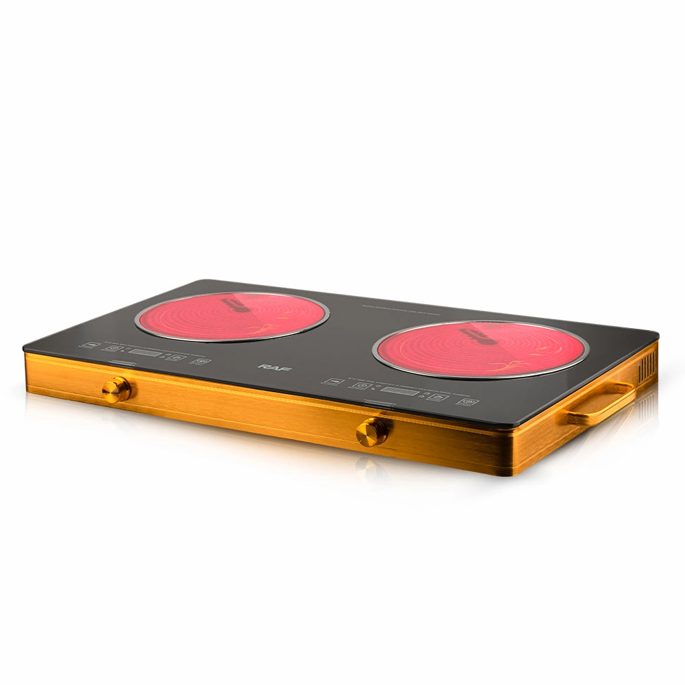 RAF Infrared Cooker 4800W | 220V | Iron Bottom Shell   Glass   Crystal Plate Material | 1.25m Power Cable | Aluminum Alloy Body