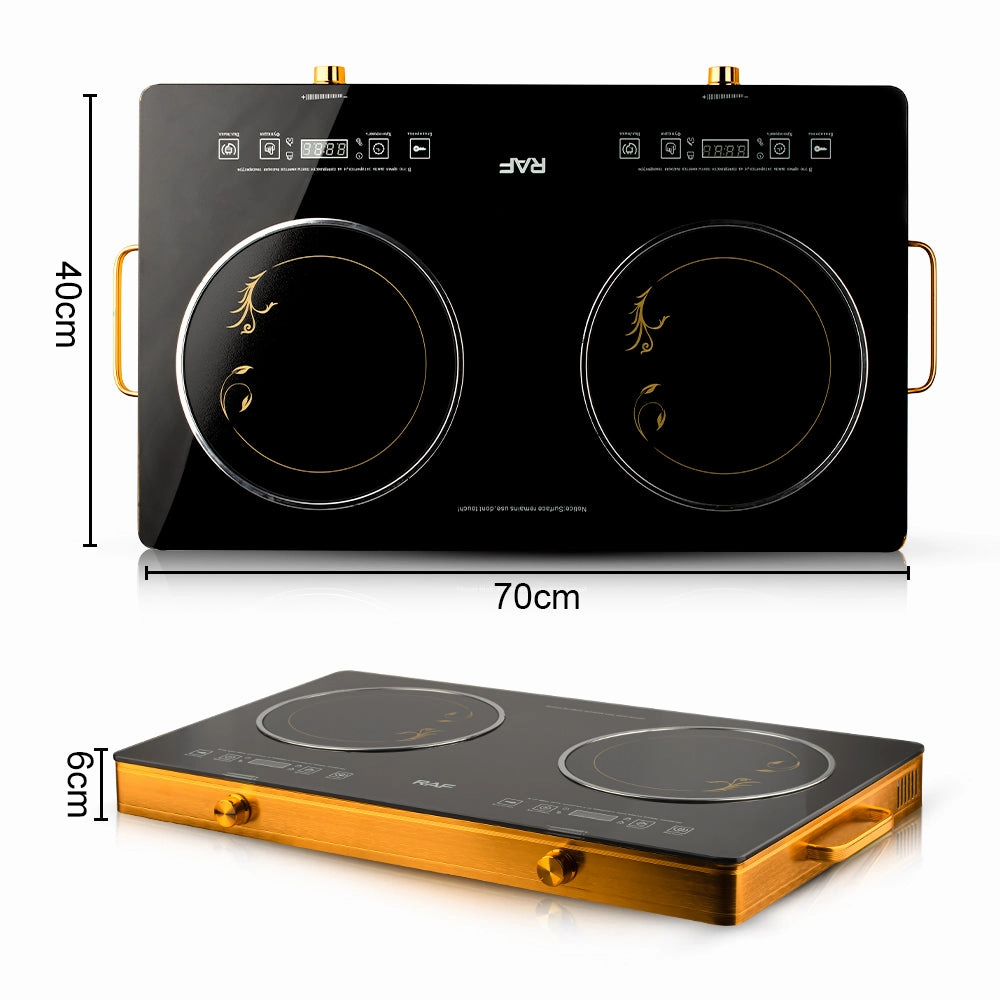 RAF Infrared Cooker 4800W | 220V | Iron Bottom Shell   Glass   Crystal Plate Material | 1.25m Power Cable | Aluminum Alloy Body