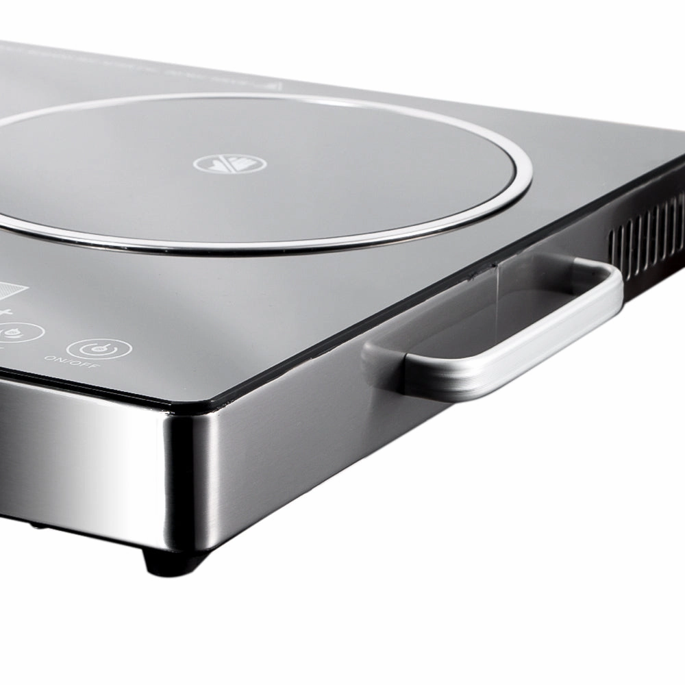 RAF Infrared Cooker | Double Burner Electric Cooktop | Stainless Steel Shell, 670*400*5mm | Digital LED Display | Large FirePower | Pattern Cooking | 7000W
