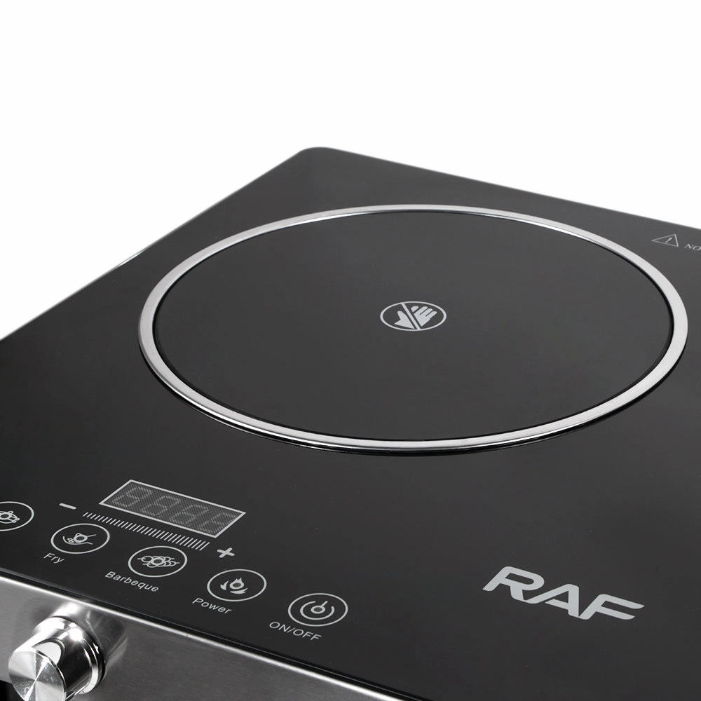 RAF Infrared Cooker | Double Burner Electric Cooktop | Stainless Steel Shell, 670*400*5mm | Digital LED Display | Large FirePower | Pattern Cooking | 7000W