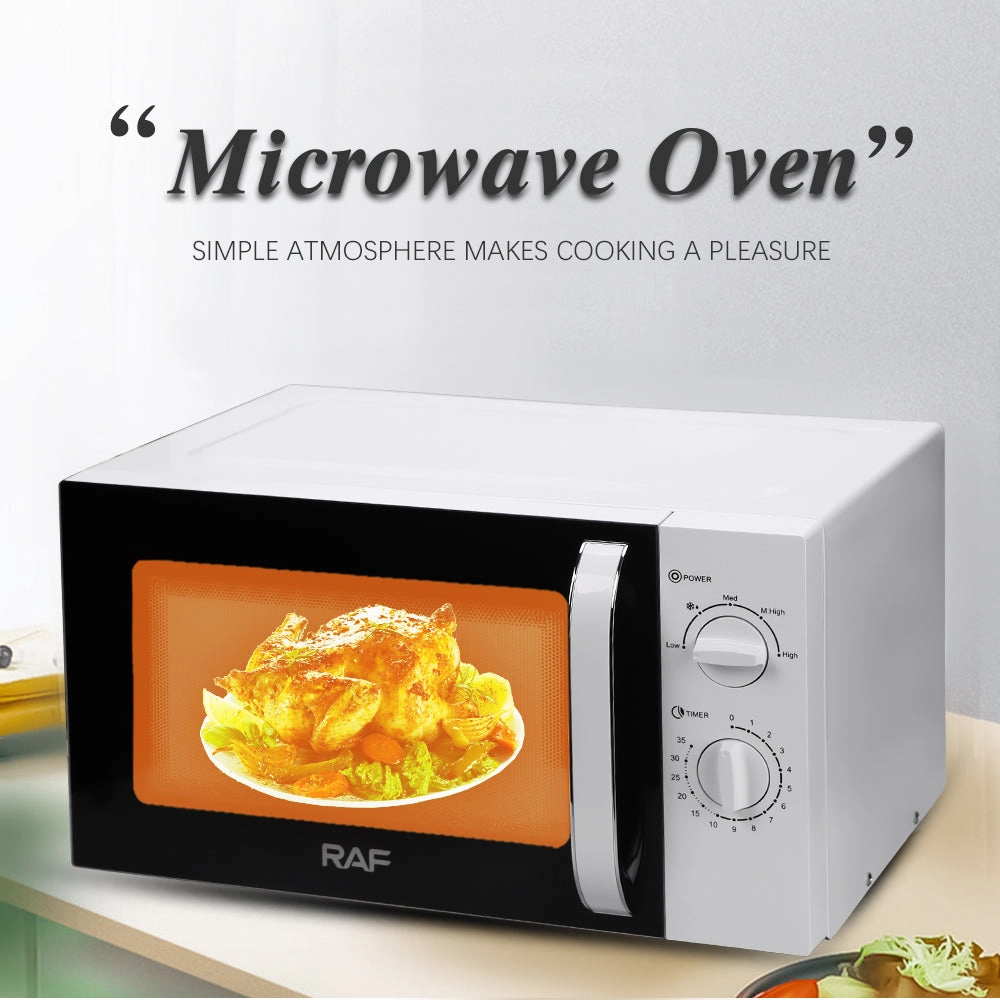 RAF Microwave Oven | 23L Large Capacity | 800W Speed Heating Power | Easy To Clean