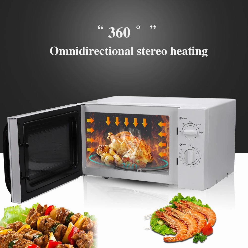 RAF Microwave Oven | 23L Large Capacity | 800W Speed Heating Power | Easy To Clean