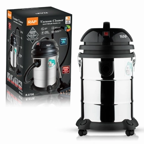 RAF Tank Vacuum Cleaner | 30L Capacity | 3000W | Clogging Protection