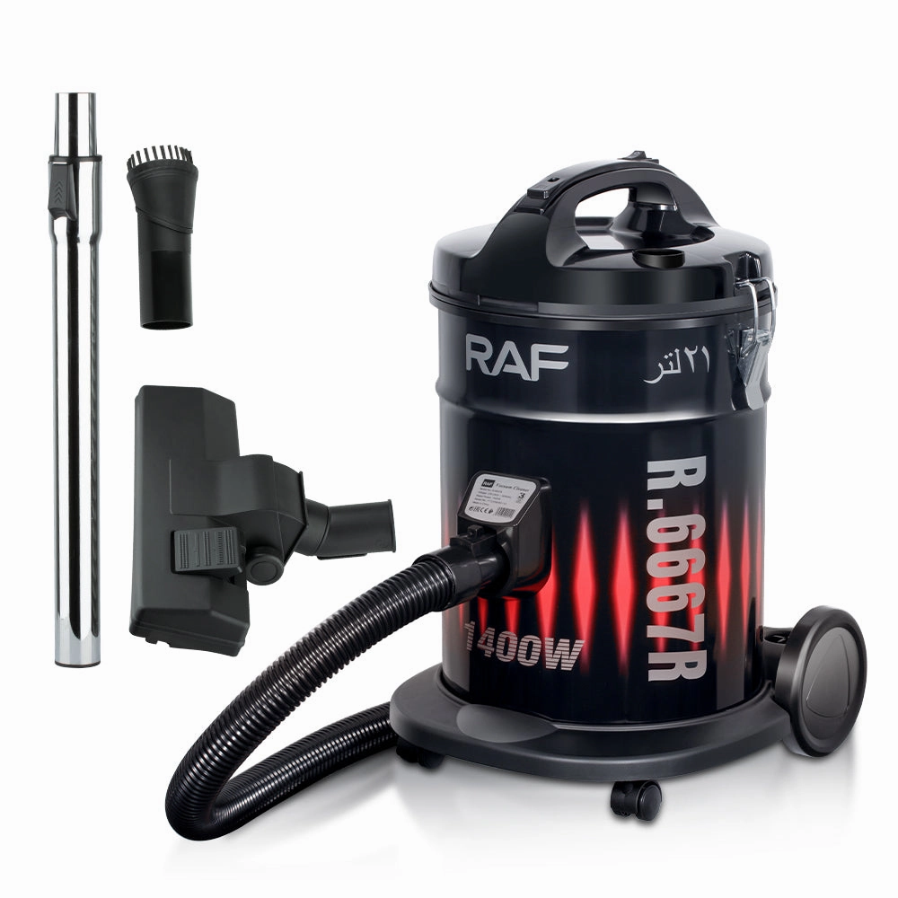 RAF Vacuum Cleaner | 1400W | 21L Capacity | Strong Suction | Clogging Protection | Dust Separation