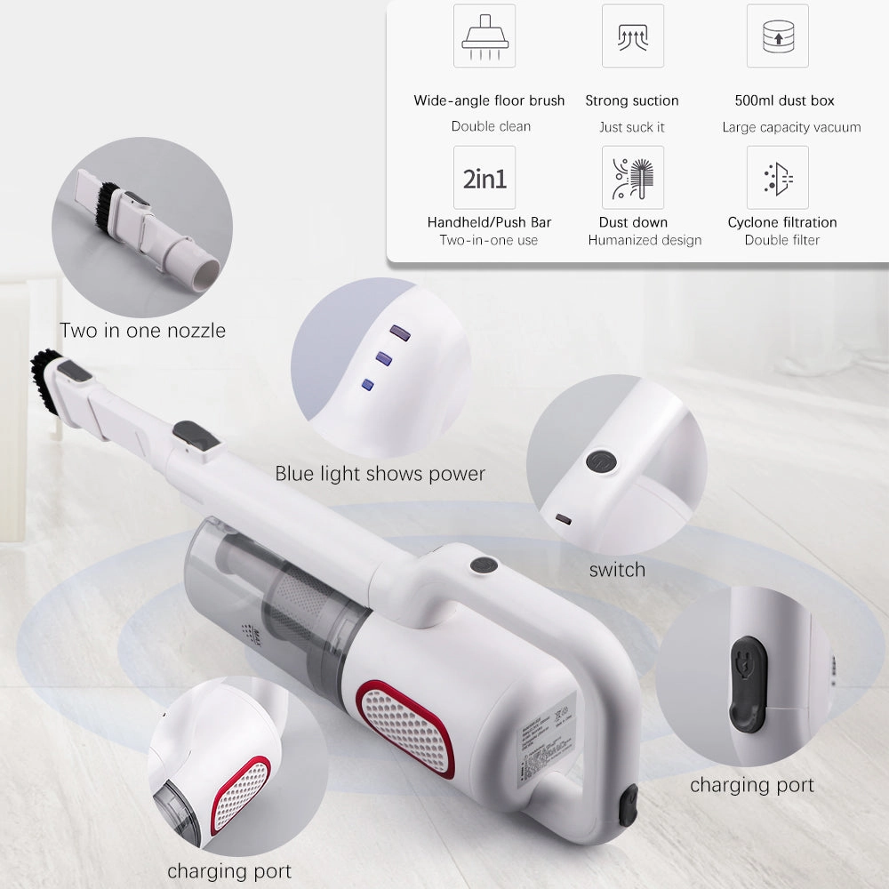 RAF Wireless Vacuum Cleaner | 120W | 0.5L Capacity | Adjustable Speed Control