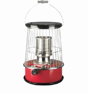 Romo Kerosene Heater Glass head, full safety 5.3lit, Red