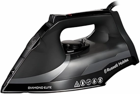 Russell Hobbs Diamond Elite Steam Iron, 3100Watts, Black