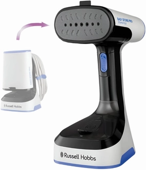 Russell Hobbs Garment Steamer Easy Store, PRO Steam & Fold, White & Blue