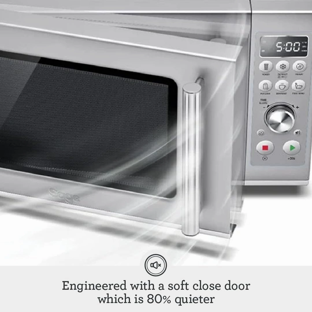 Sage the Compact Wave Soft Close Microwave Oven, Silver | SMO650SIL4GEU1