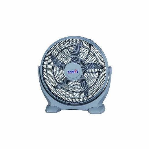 Samix Floor Fan 14Inch, 3Speeds, 5Blades, Blue