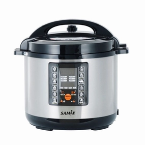 Samix Pressure Cooker, 14Lit, 1600Watts, Black & Steel