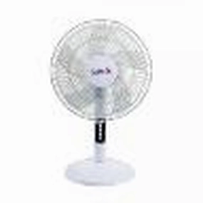 Samix Table Fan 16Inch, 3Speeds, 5Blades, White