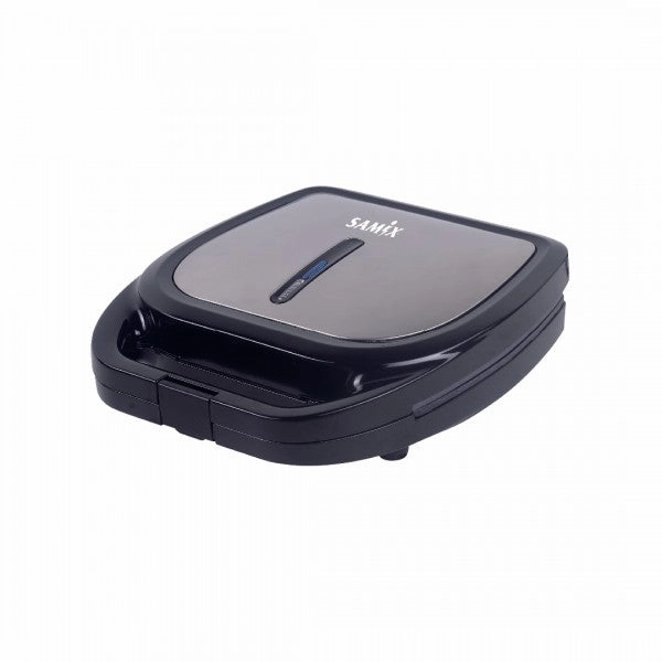 Samix Toaster (Press Grill), 4Multi Function Cavite's, 1300Watts, Silver & Black