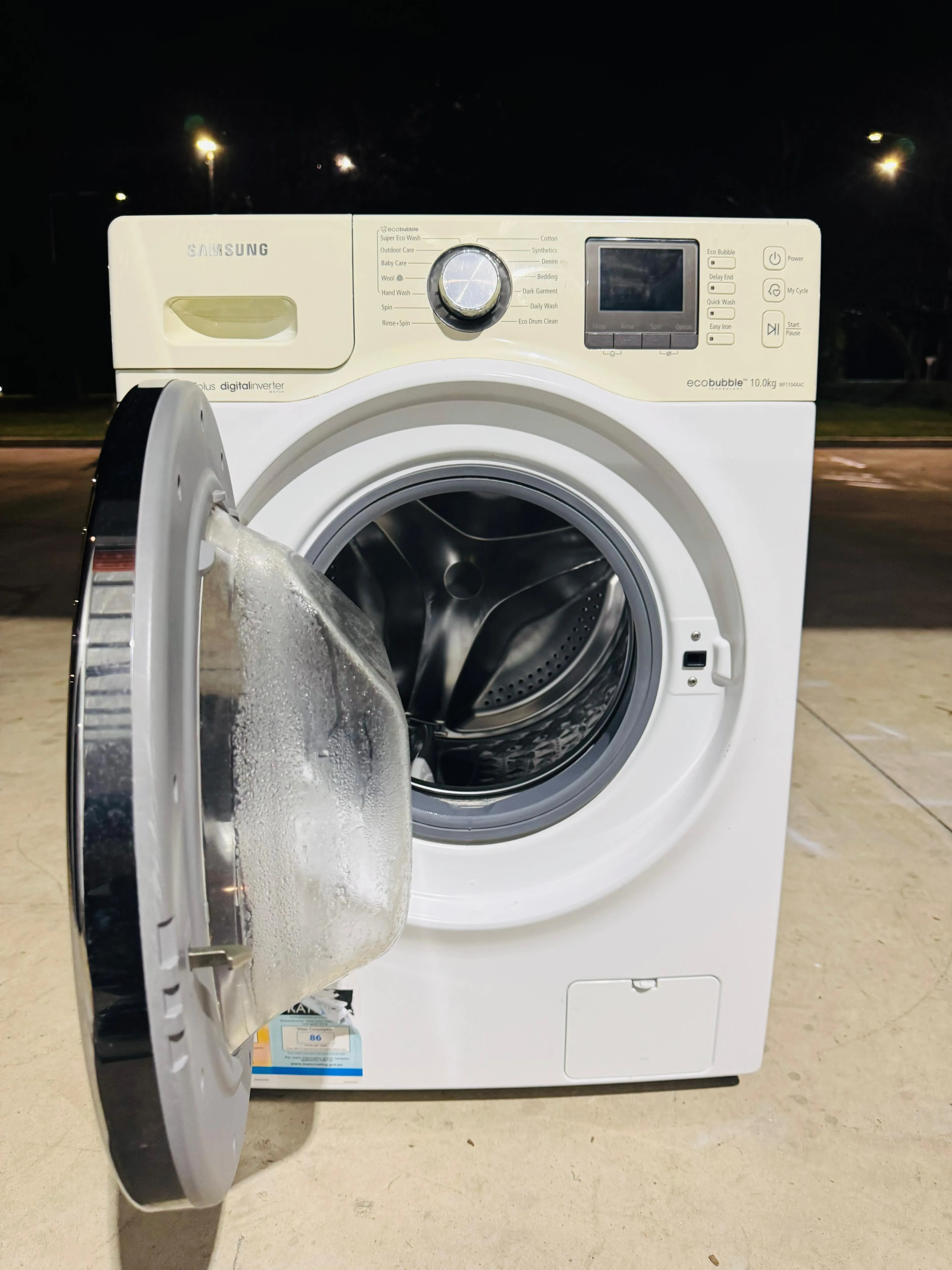 **SAMSUNG 10 KGS FRONT LOADER WASHING MACHINE**