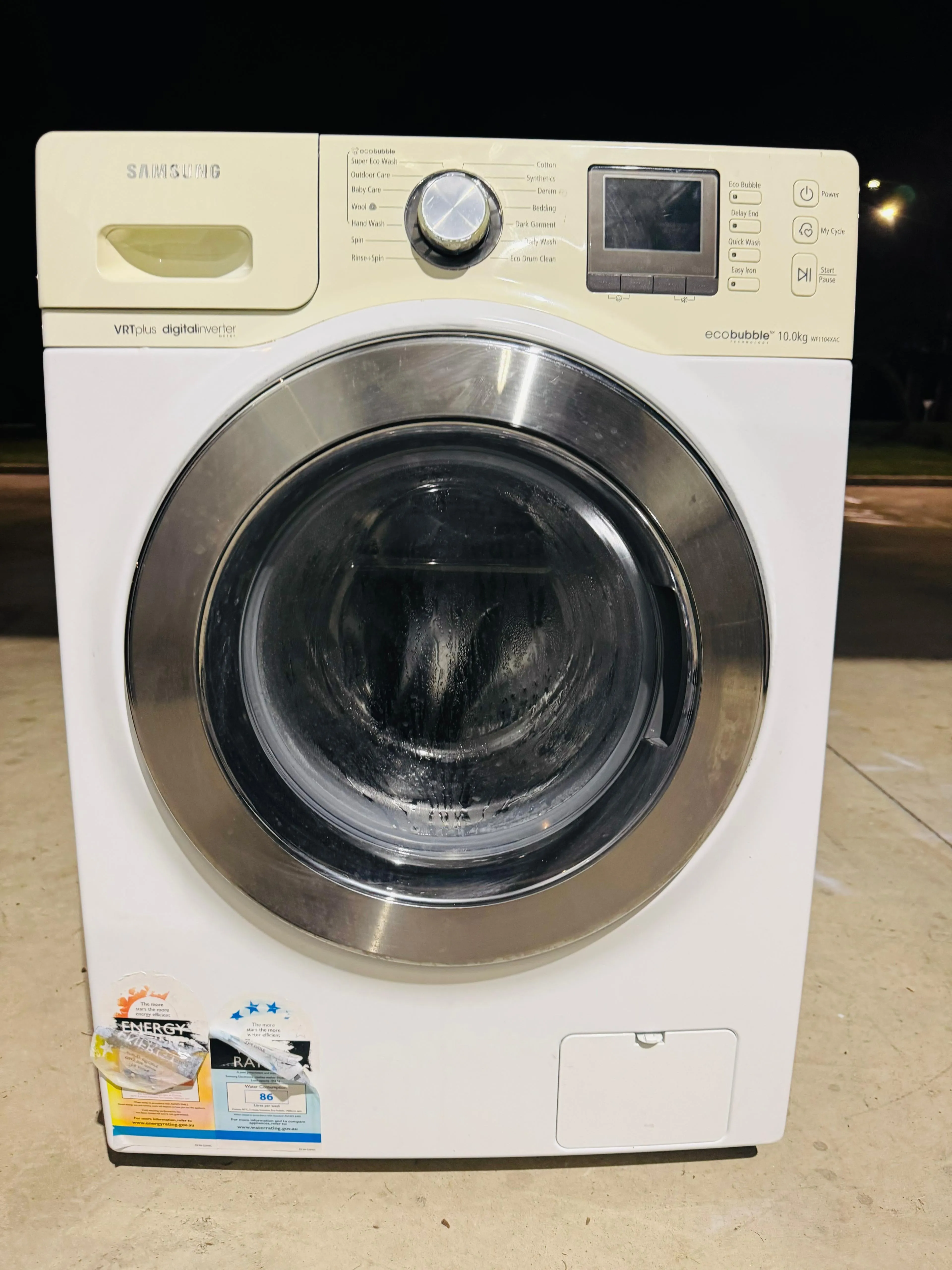 **SAMSUNG 10 KGS FRONT LOADER WASHING MACHINE**