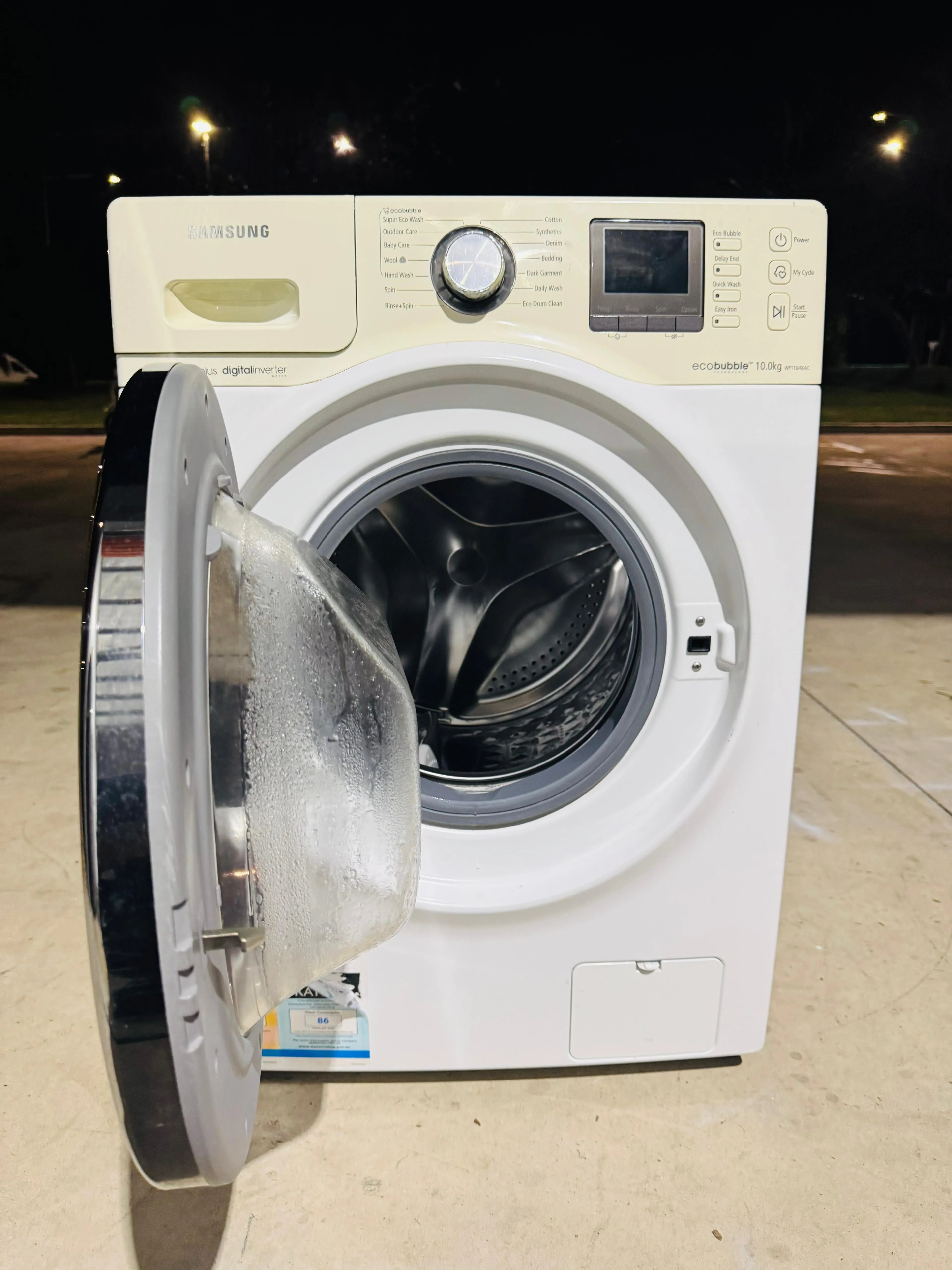 **SAMSUNG 10 KGS FRONT LOADER WASHING MACHINE**