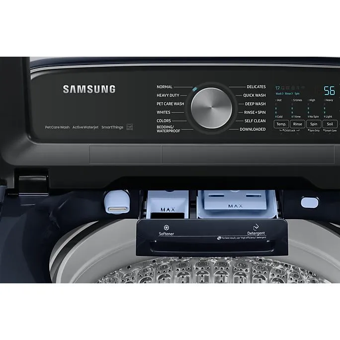 Samsung 6.1 cu. ft. top Loading Washer with Pet Care Solution WA53CG7155ADA4