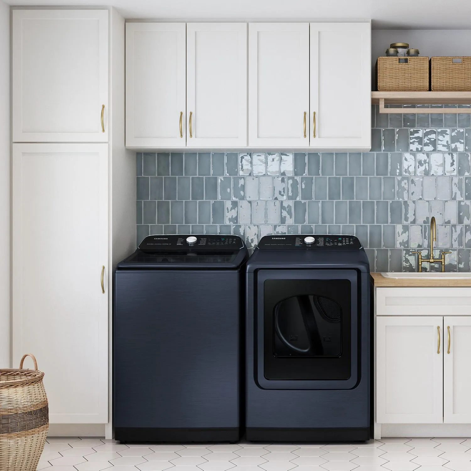 Samsung 6.2 cu. ft. Top Loading Washer with Pet Care Solution and Super Speed Wash WA54CG7150ADA4