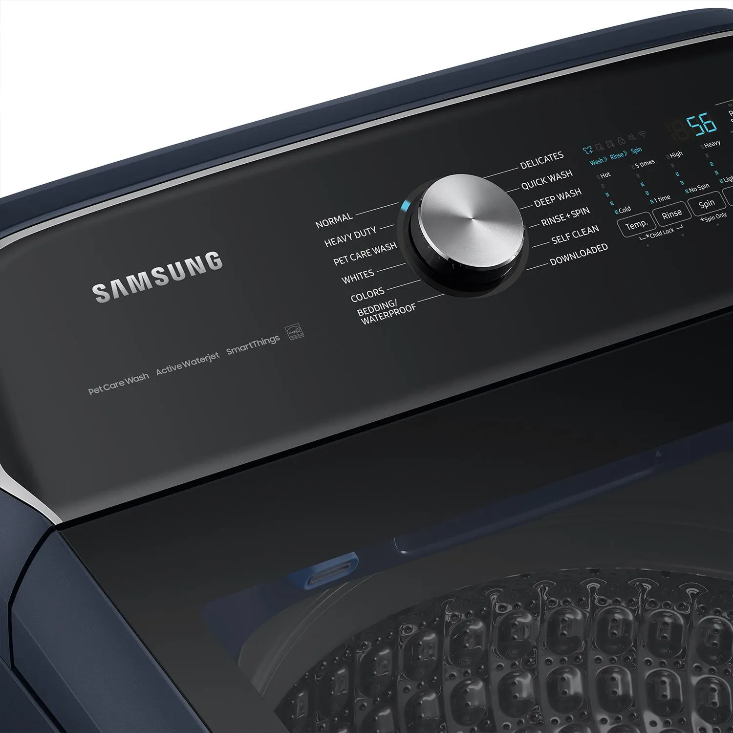 Samsung 6.2 cu. ft. Top Loading Washer with Pet Care Solution and Super Speed Wash WA54CG7150ADA4