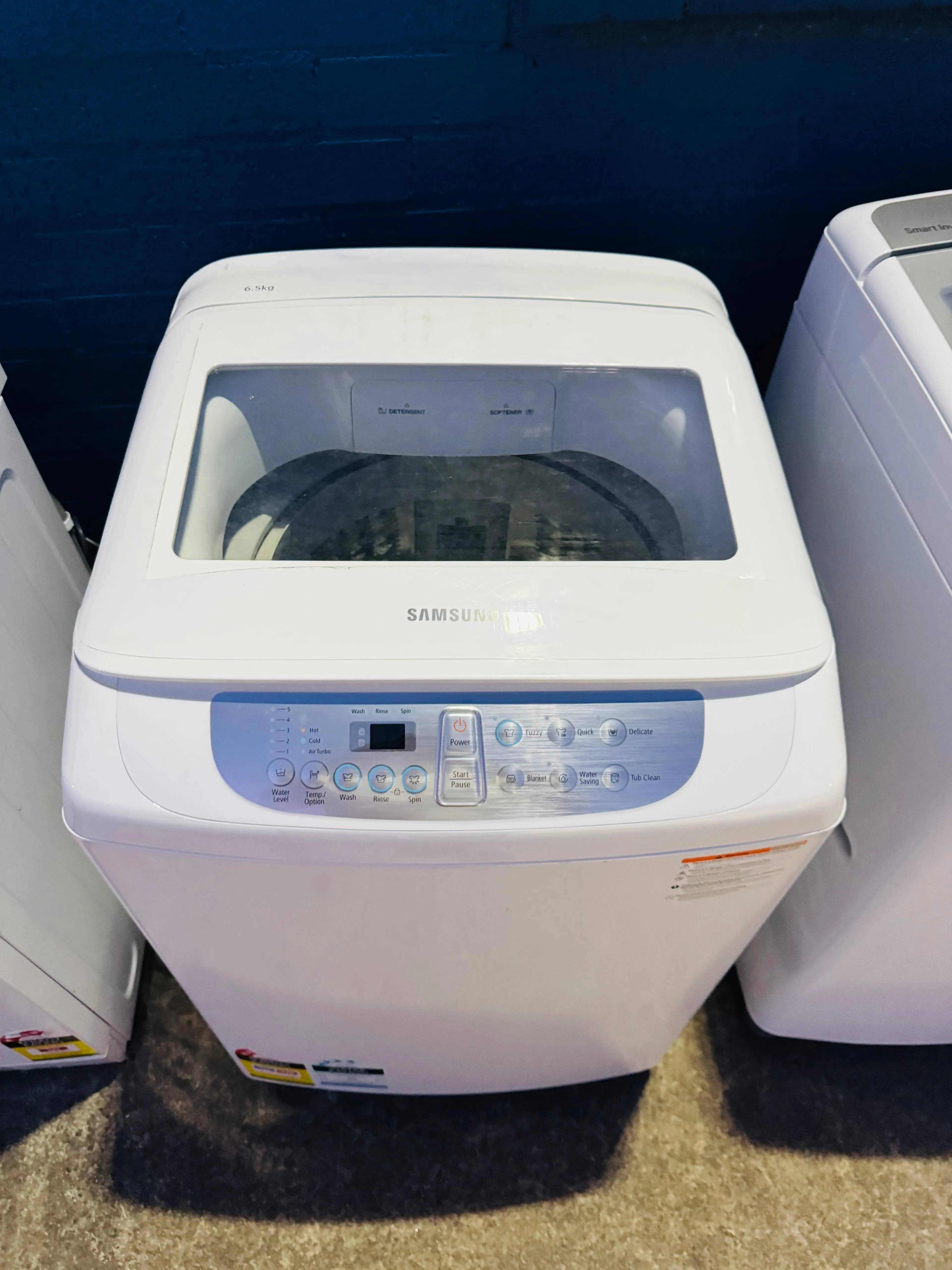 **SAMSUNG 6.5 KGS TOPLOADER WASHING MACHINE**