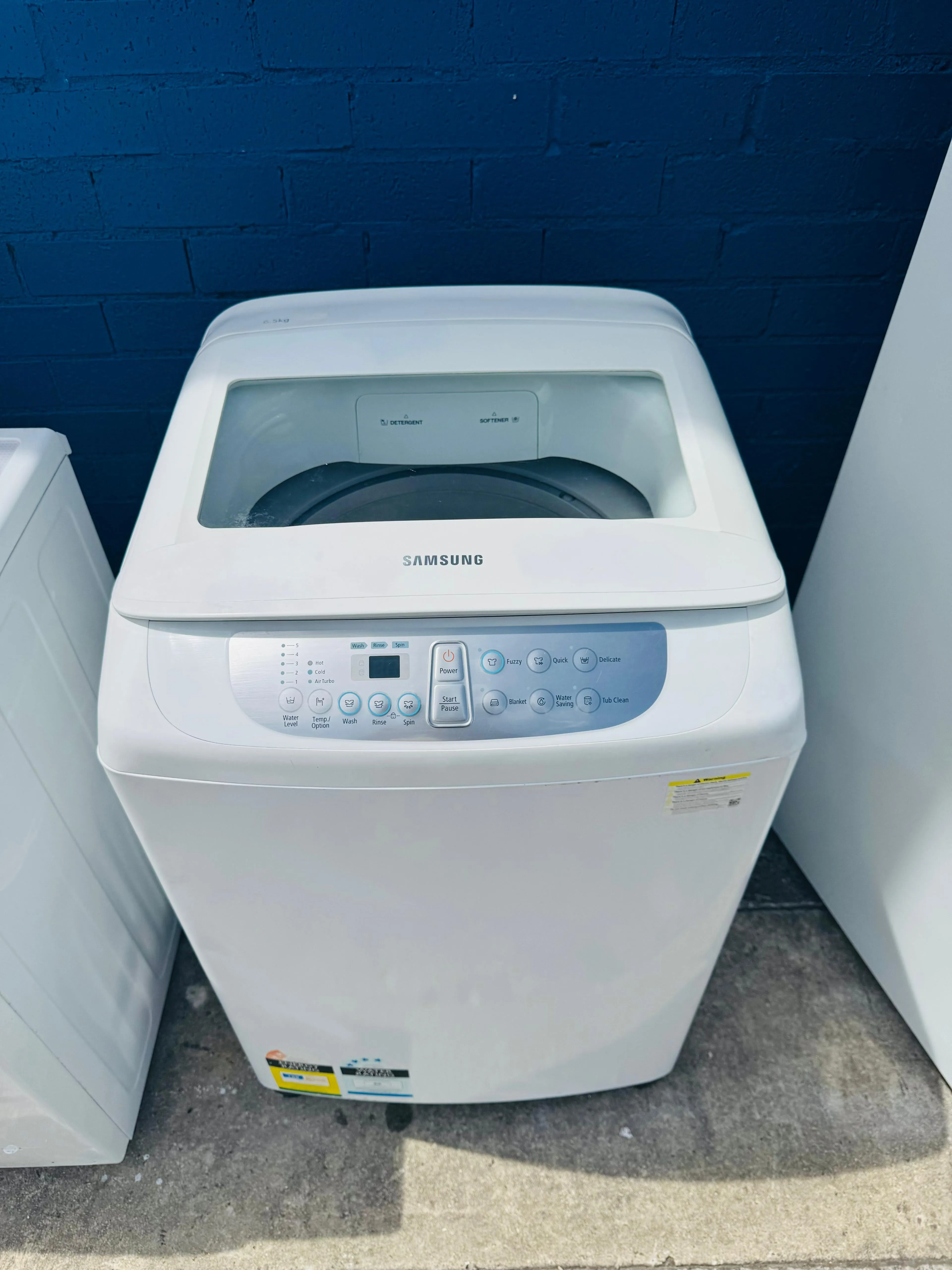 **SAMSUNG 6.5 KGS TOPLOADER WASHING MACHINE**