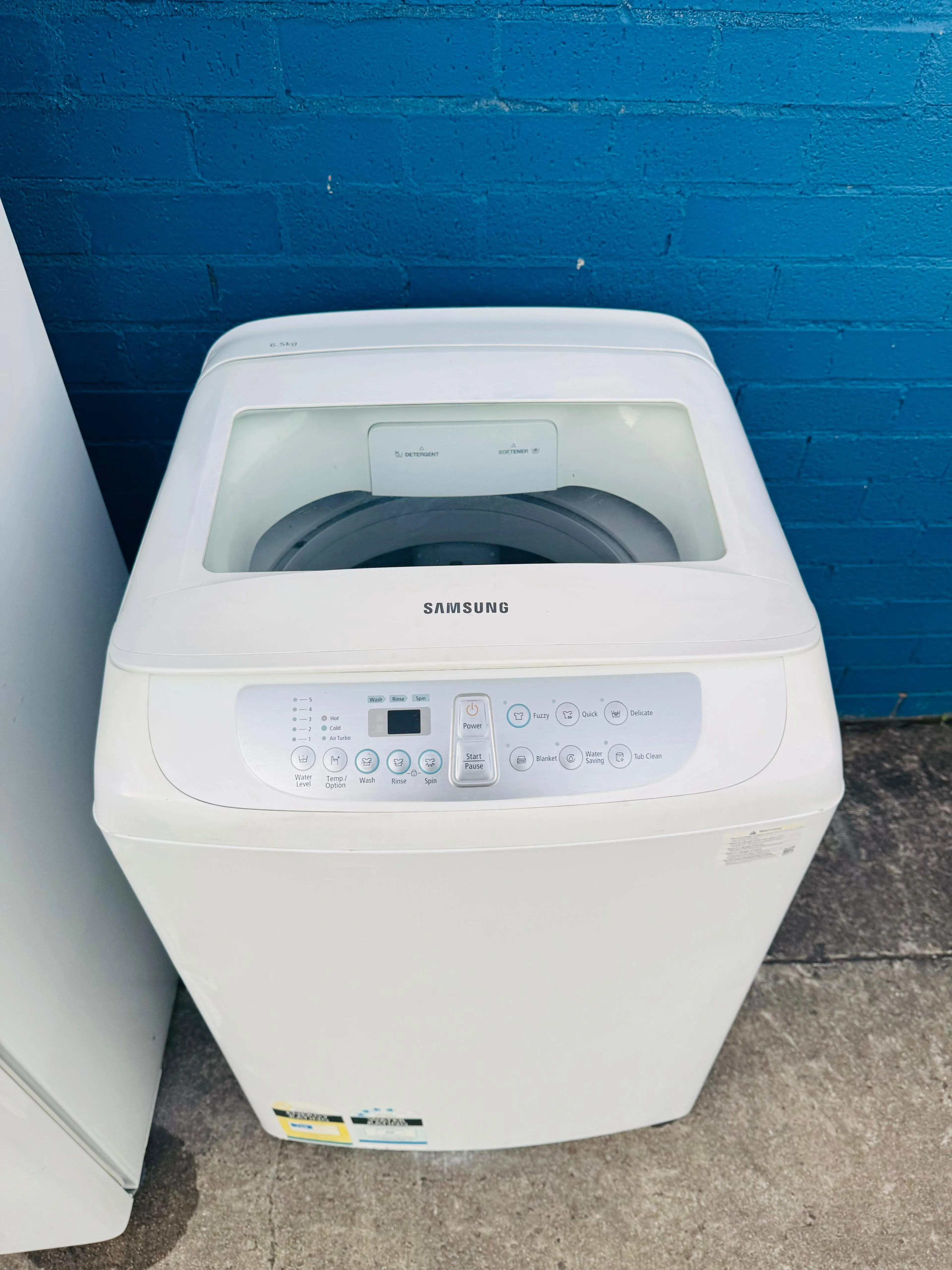 **SAMSUNG 6.5 KGS TOPLOADER WASHING MACHINE**