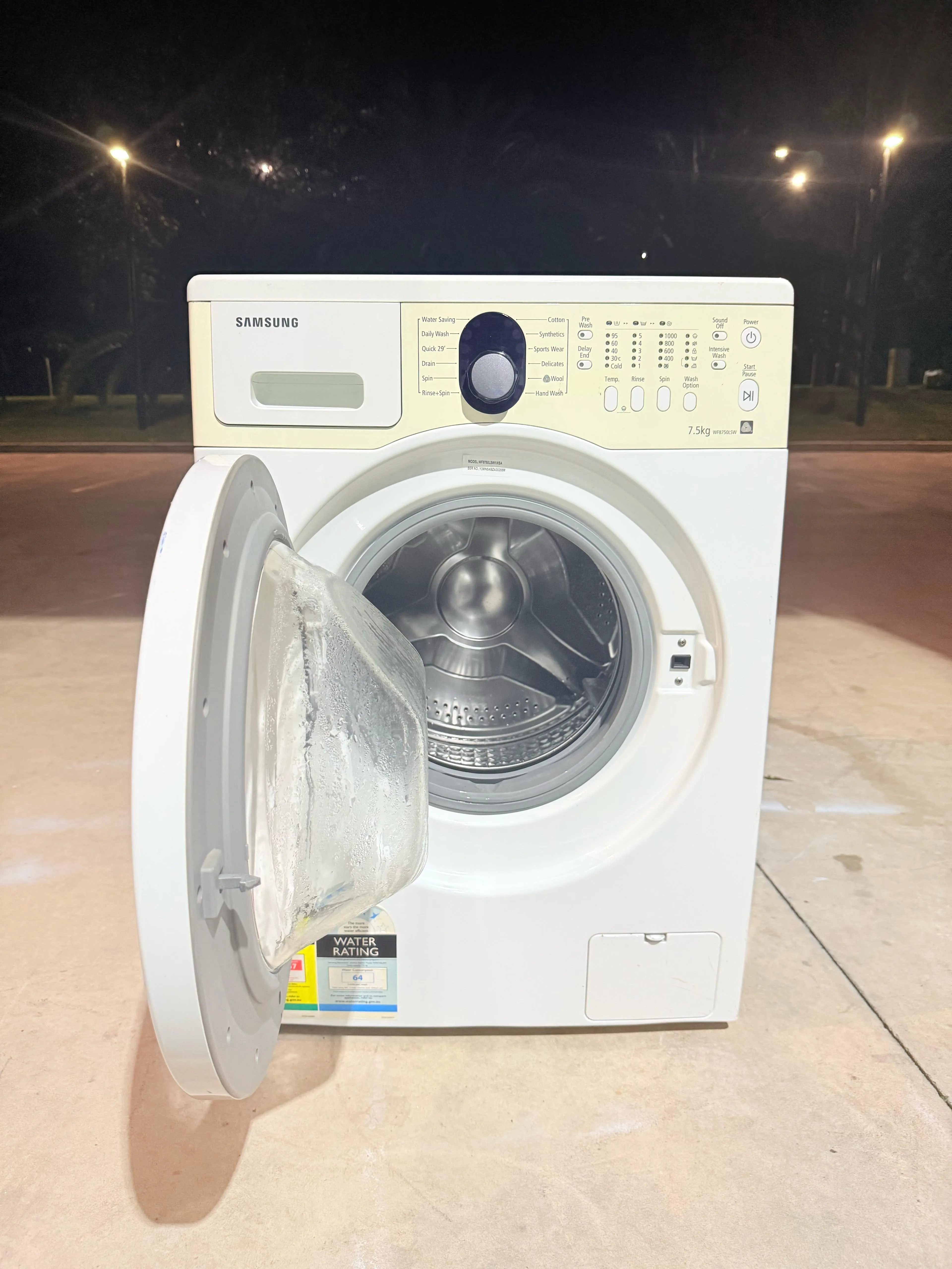 **SAMSUNG 7.5 KGS FRONT LOADER WASHING MACHINE**