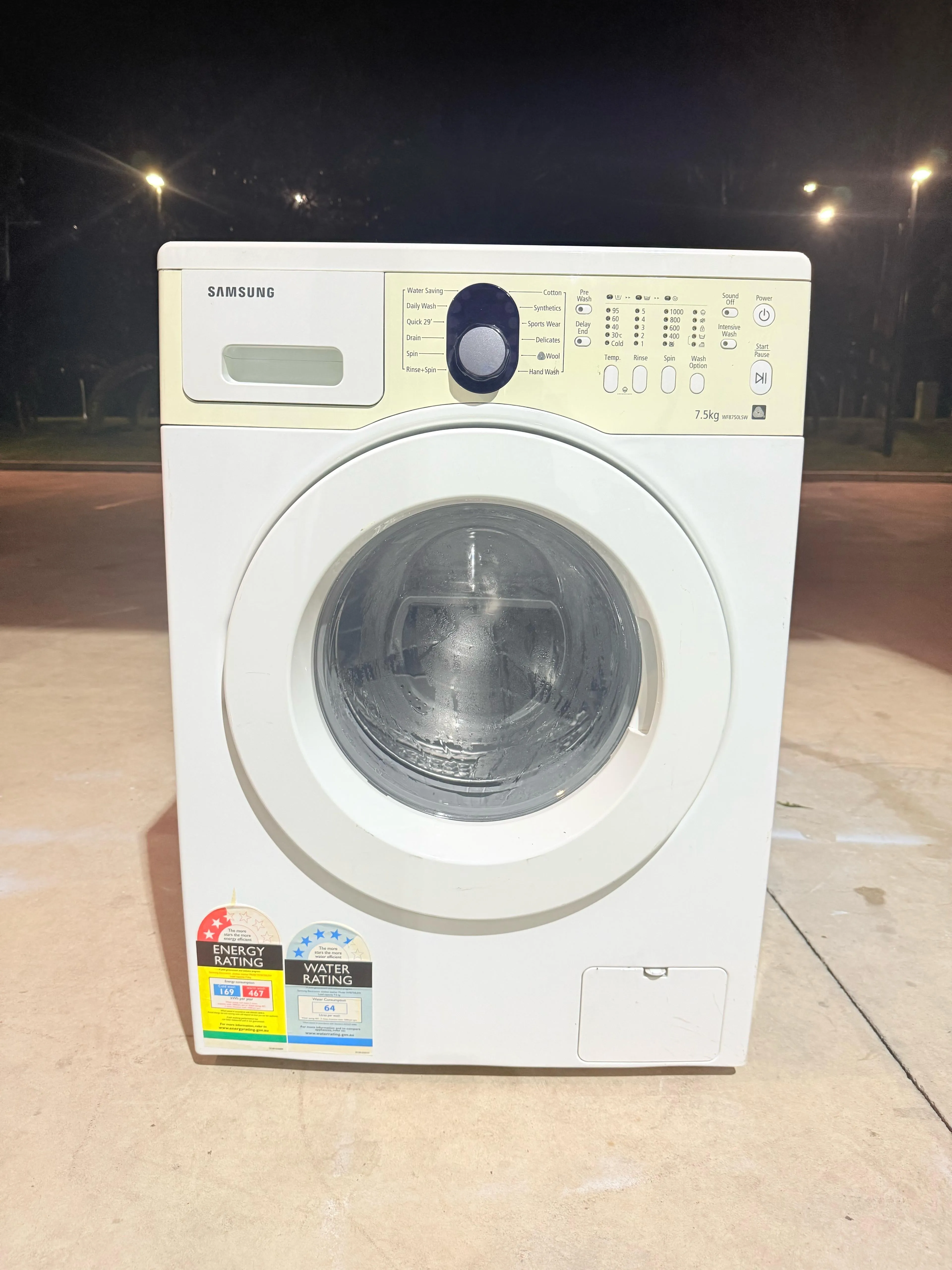 **SAMSUNG 7.5 KGS FRONT LOADER WASHING MACHINE**