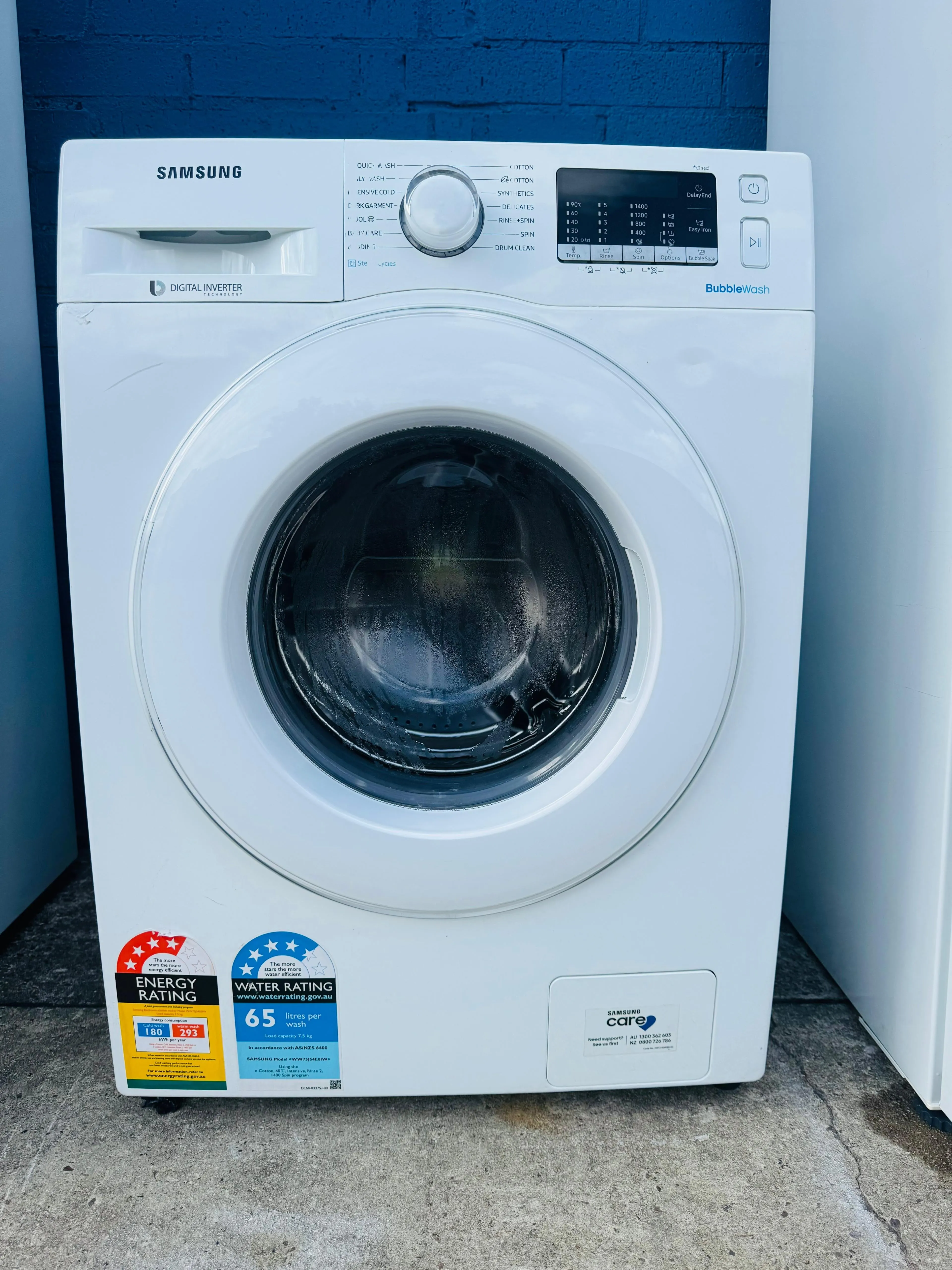 **SAMSUNG 7.5 KGS FRONT LOADER WASHING MACHINE**
