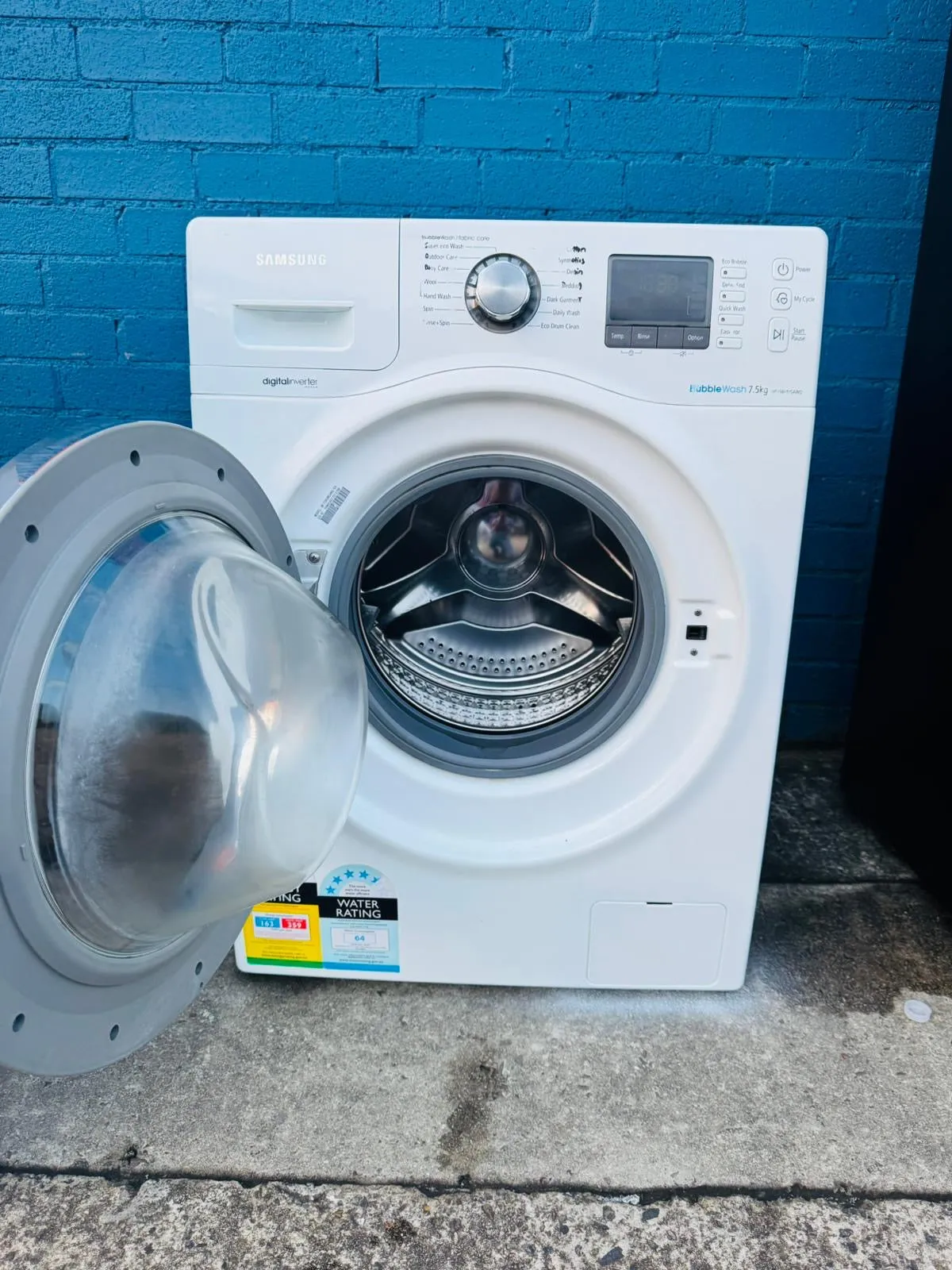 **SAMSUNG 7.5 KGS FRONT LOADER WASHING MACHINE**