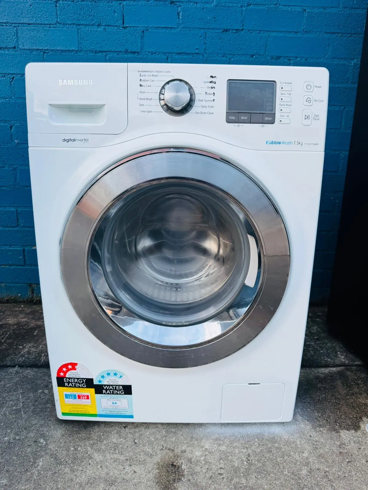 **SAMSUNG 7.5 KGS FRONT LOADER WASHING MACHINE**