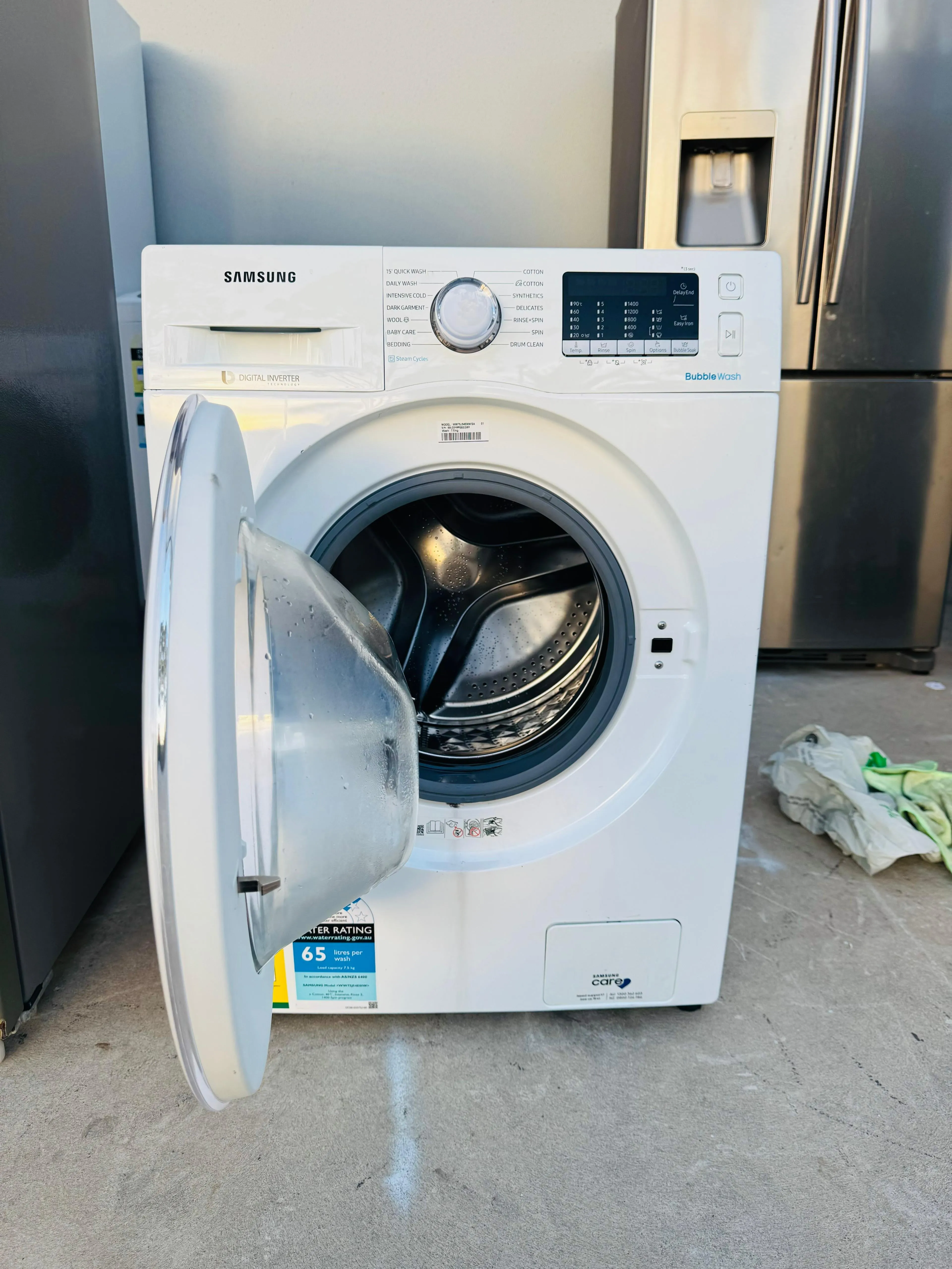 **SAMSUNG 7.5 KGS FRONT LOADER WASHING MACHINE**