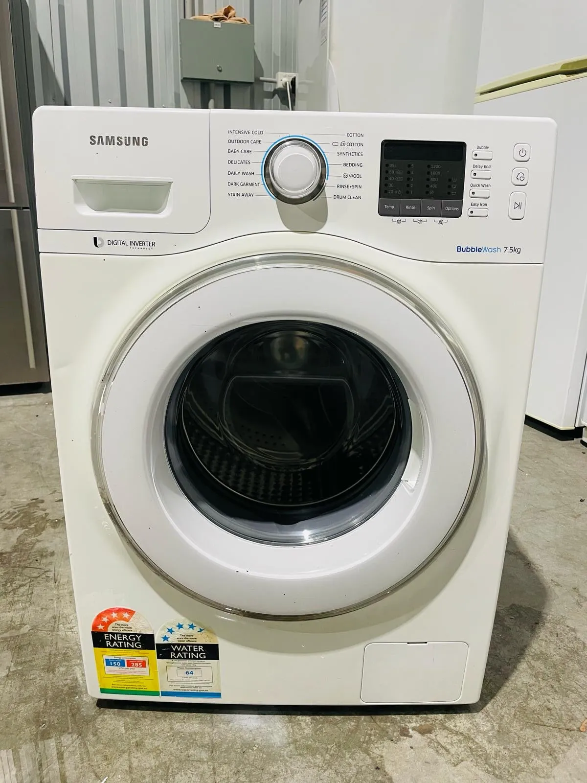 **SAMSUNG 7.5 KGS FRONT LOADER WASHING MACHINE**
