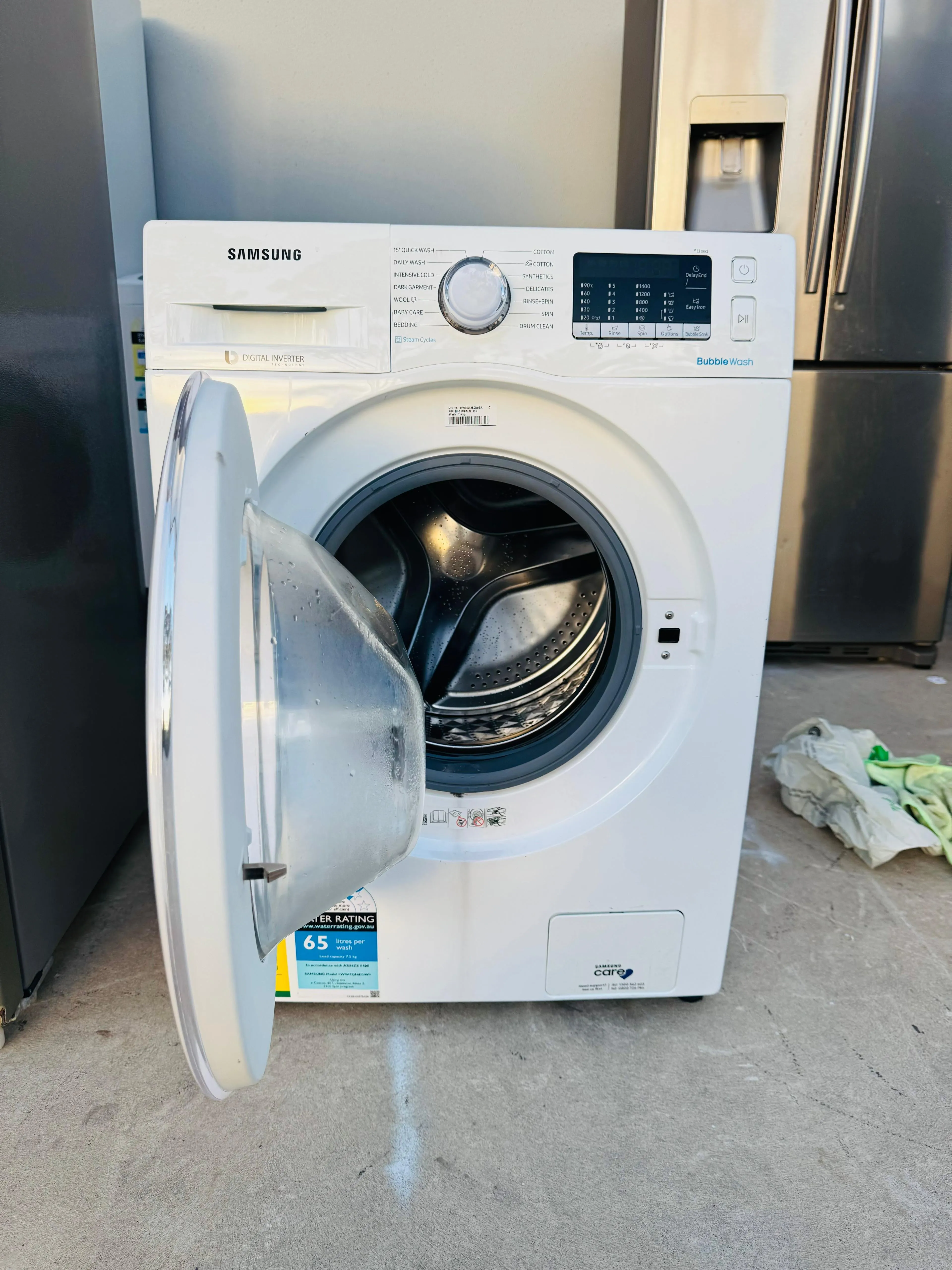 **SAMSUNG 7.5 KGS FRONT LOADER WASHING MACHINE**