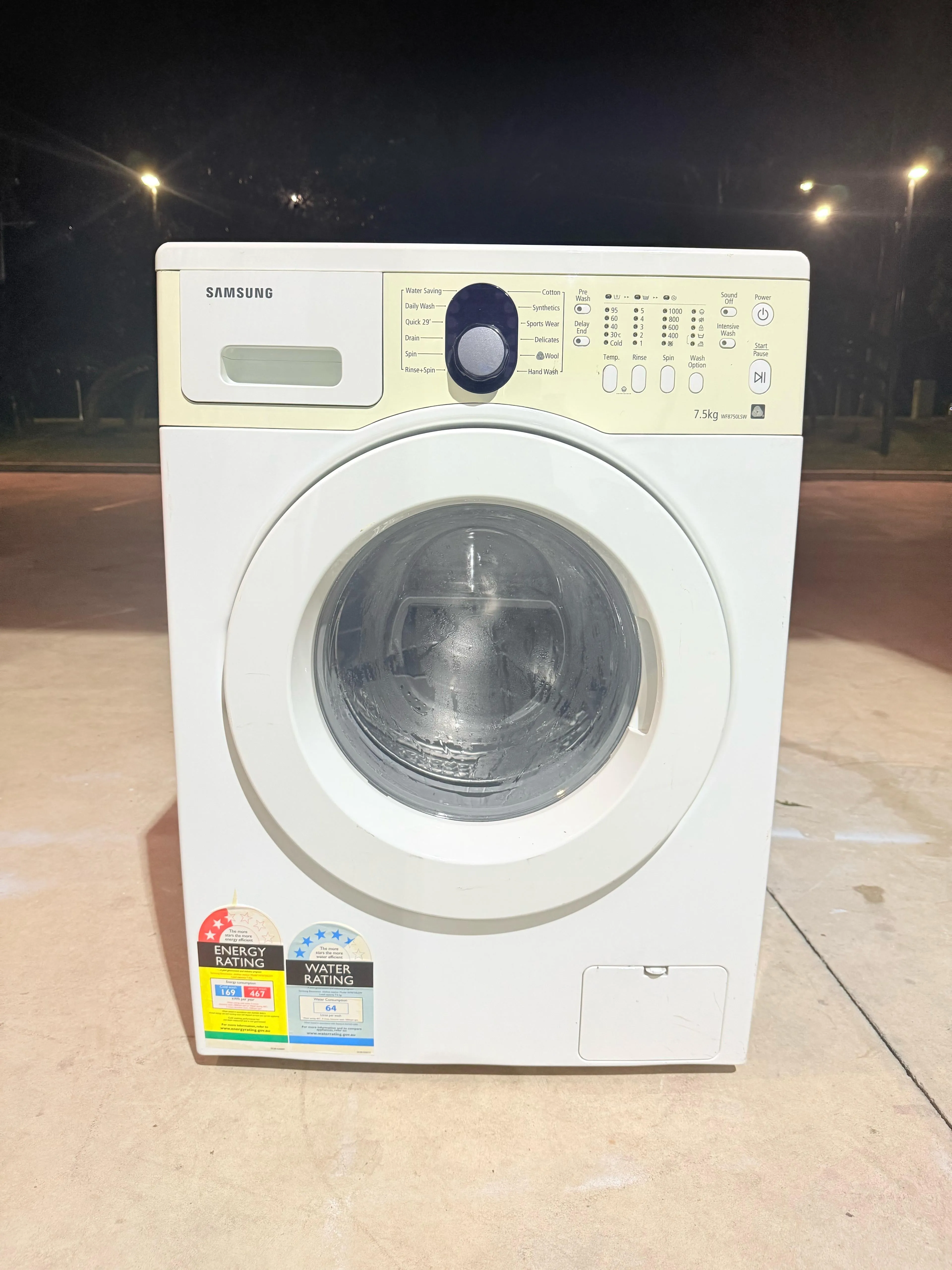 **SAMSUNG 7.5 KGS FRONT LOADER WASHING MACHINE**