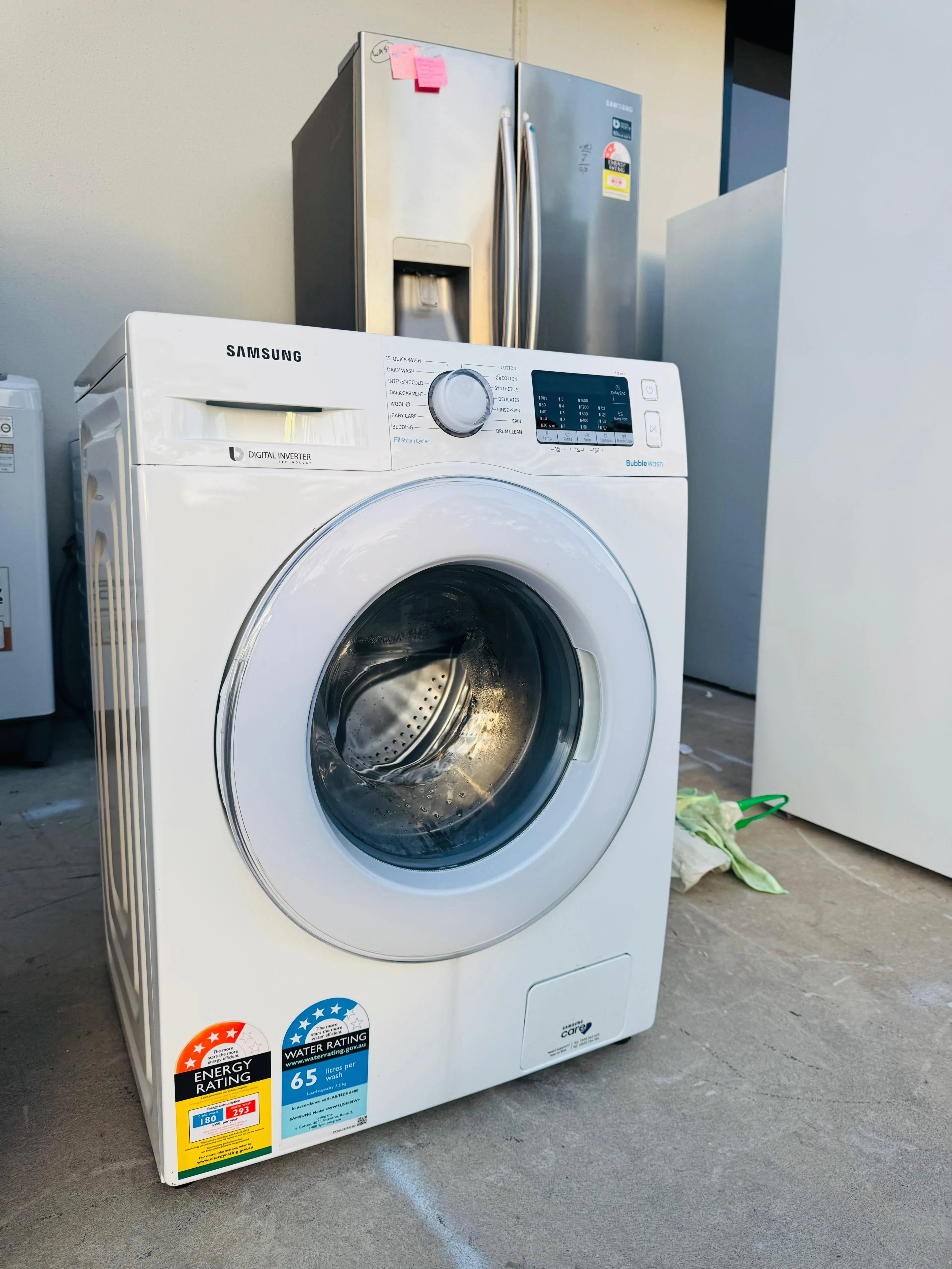 **SAMSUNG 7.5 KGS FRONT LOADER WASHING MACHINE**