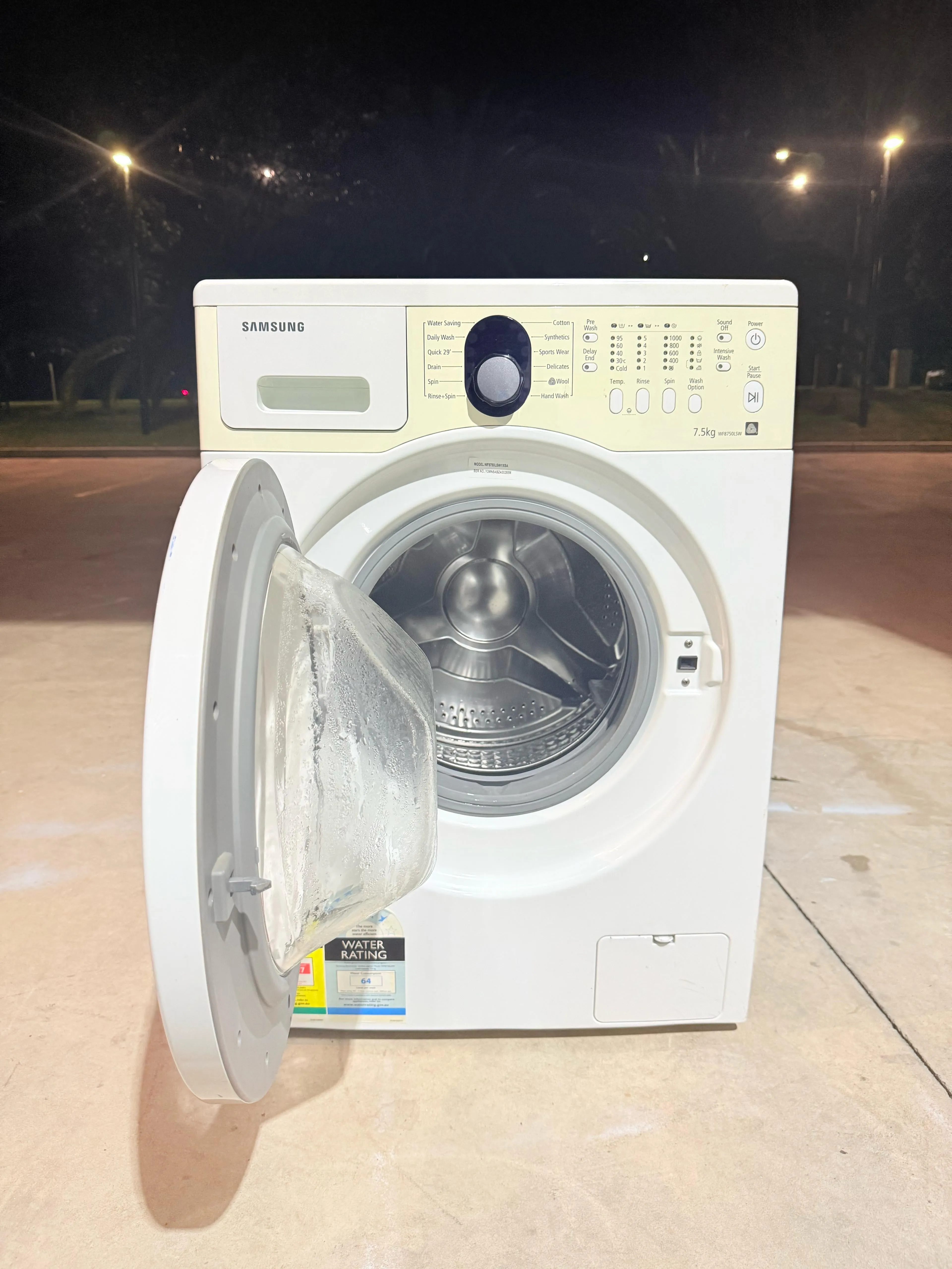 **SAMSUNG 7.5 KGS FRONT LOADER WASHING MACHINE**
