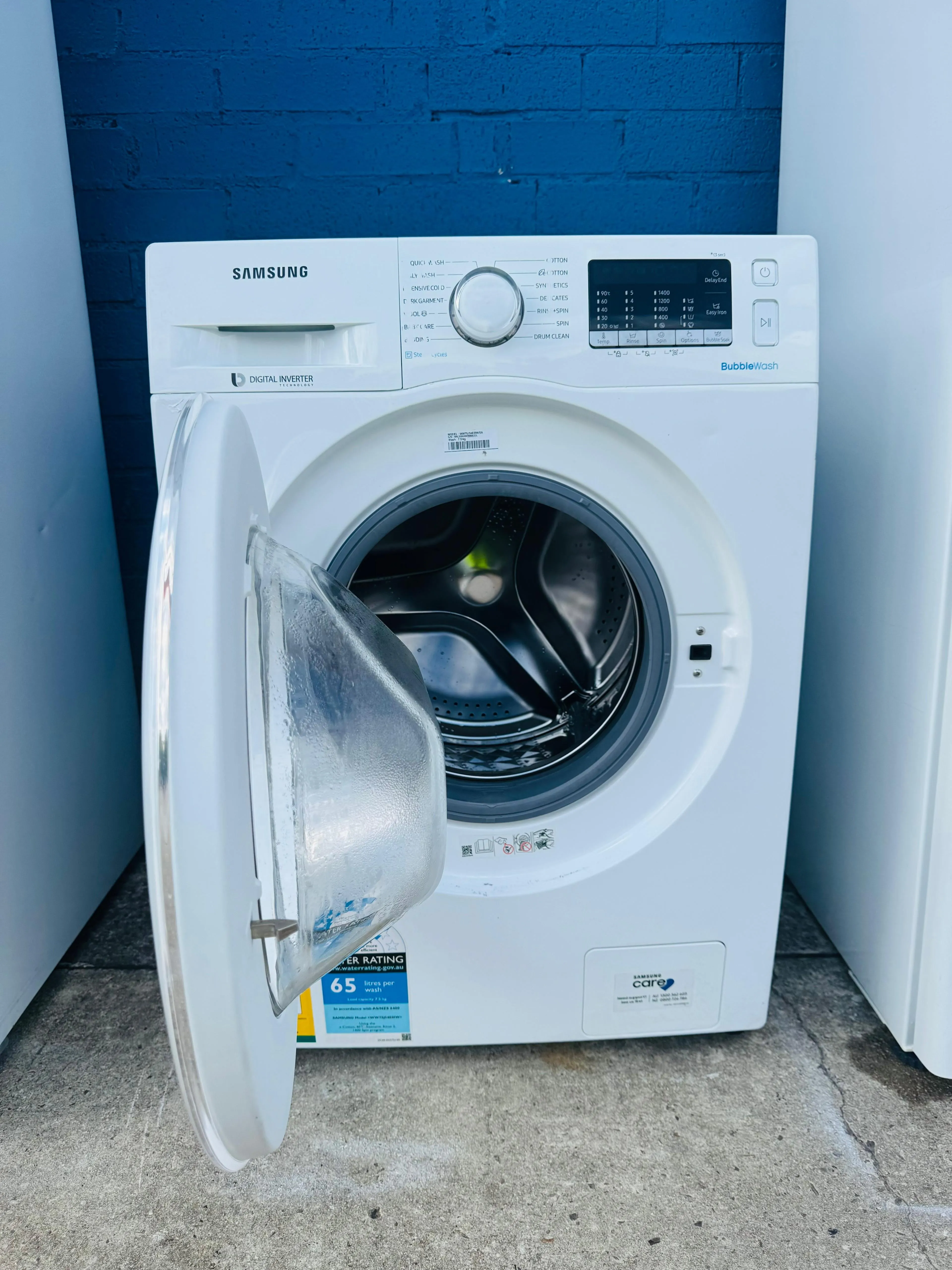 **SAMSUNG 7.5 KGS FRONT LOADER WASHING MACHINE**