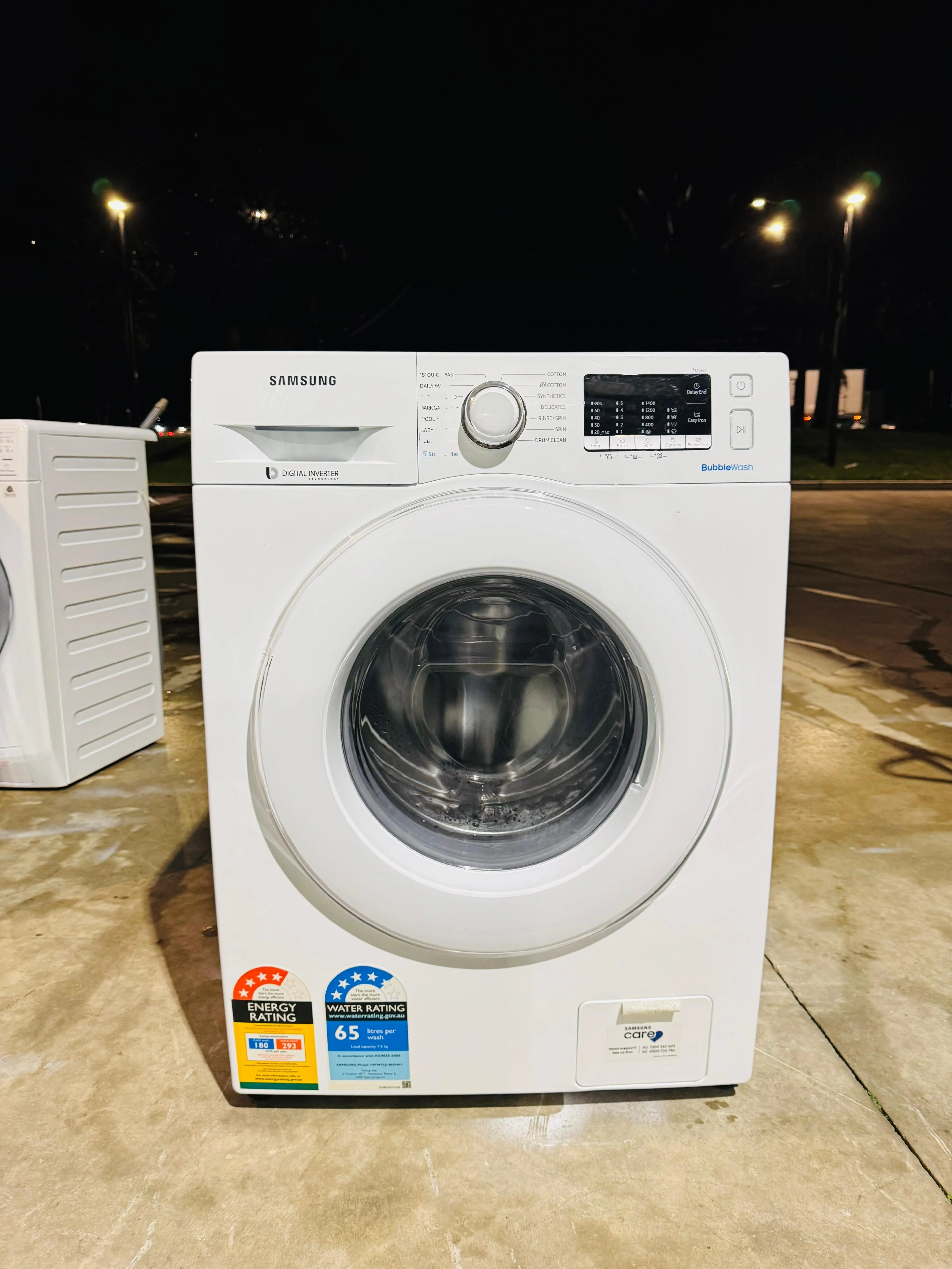 **SAMSUNG 7.5KGS FRONT LOADER WASHING MACHINE**