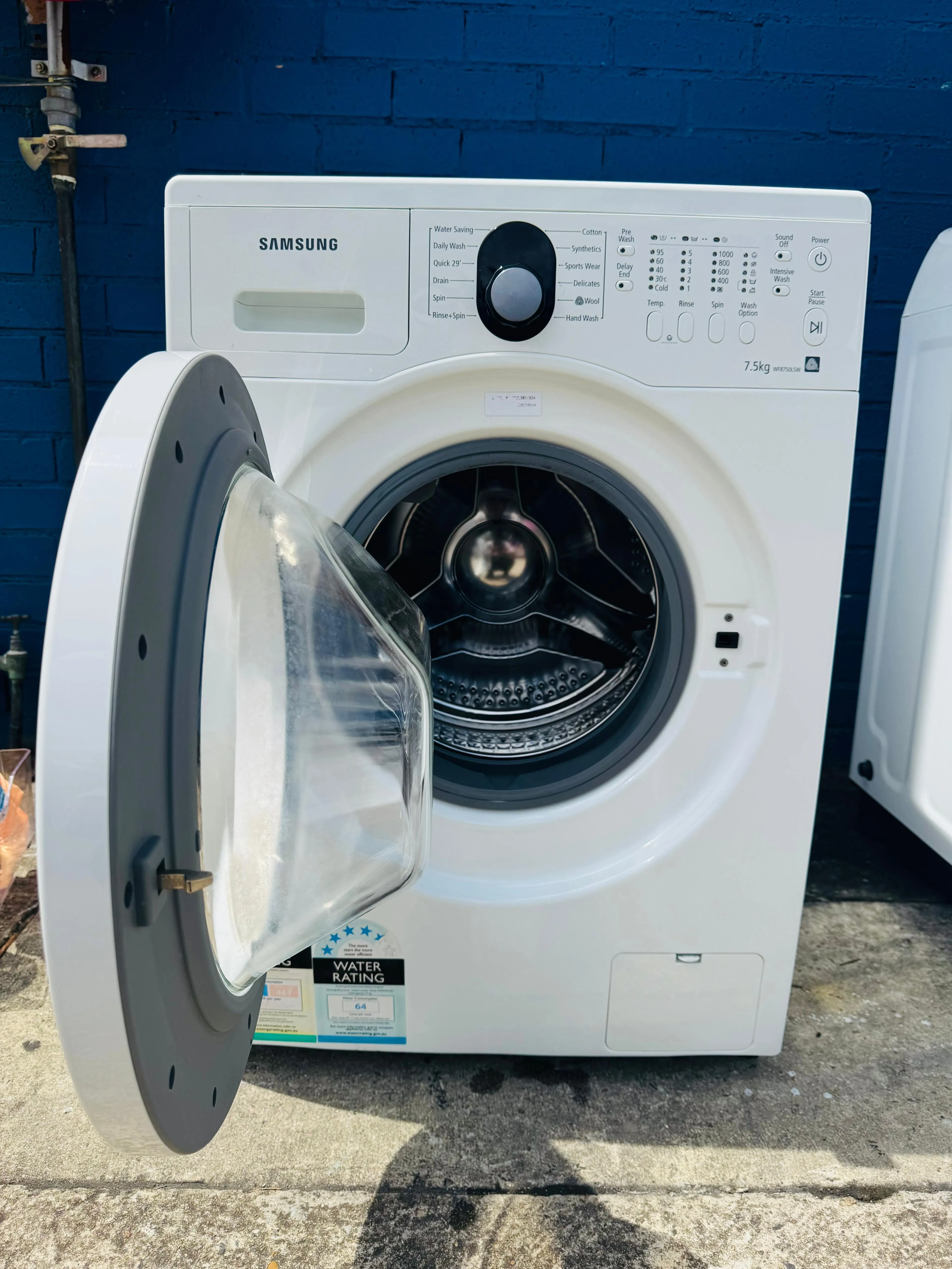 **SAMSUNG 7.5KGS FRONT LOADER WASHING MACHINE**