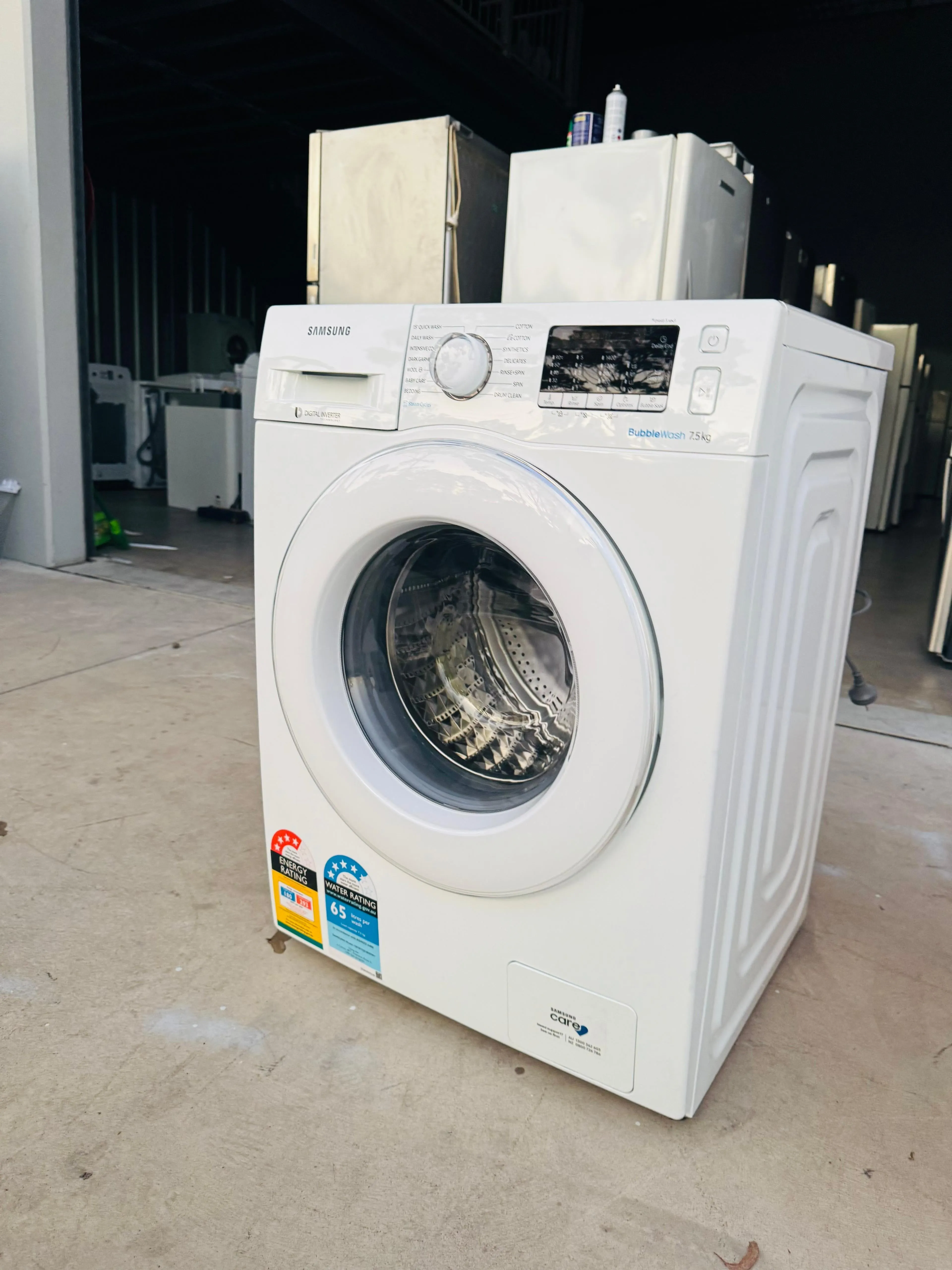 **SAMSUNG 7.5KGS FRONT LOADER WASHING MACHINE**
