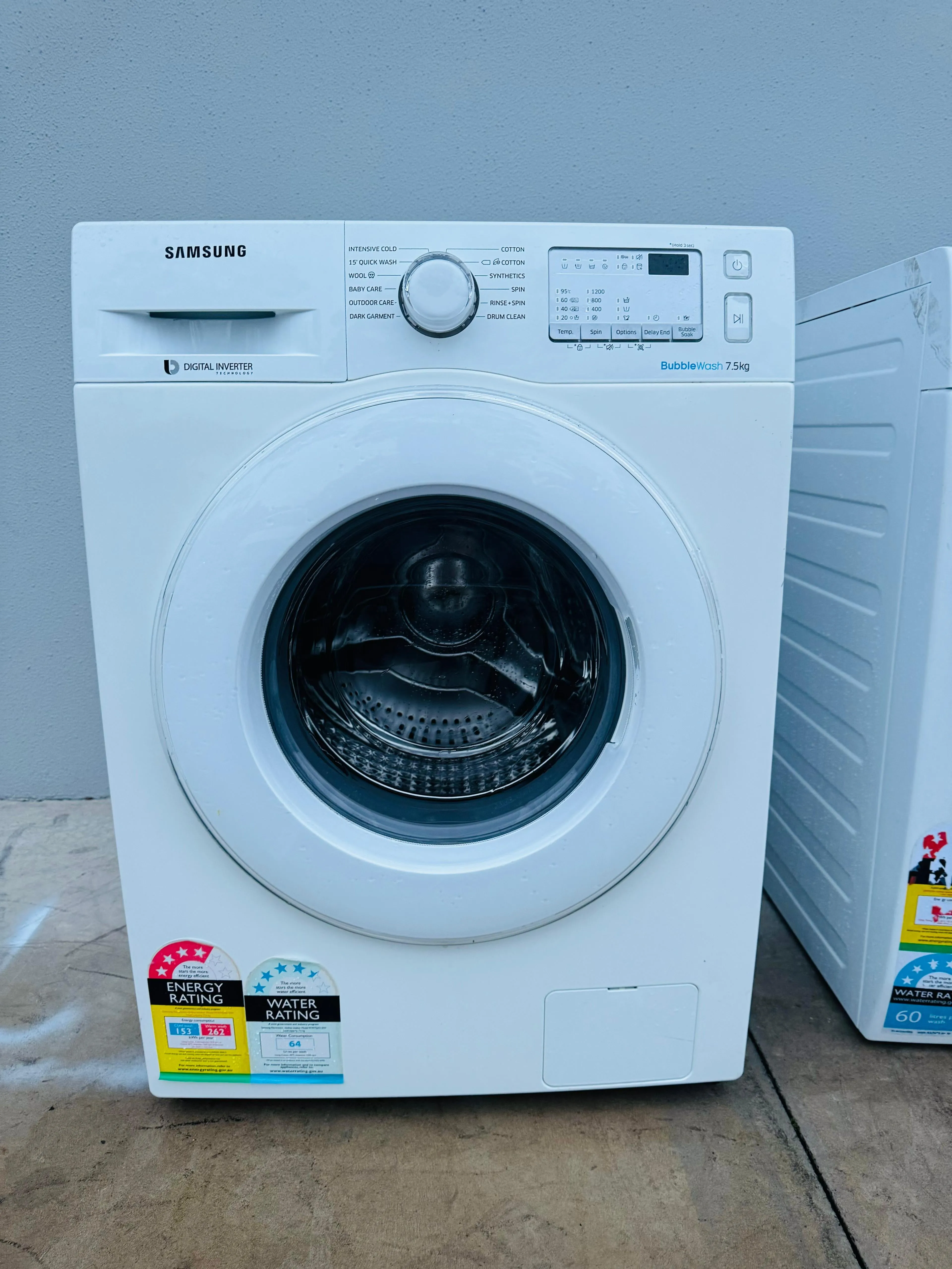 **SAMSUNG 7.5KGS FRONT LOADER WASHING MACHINE**