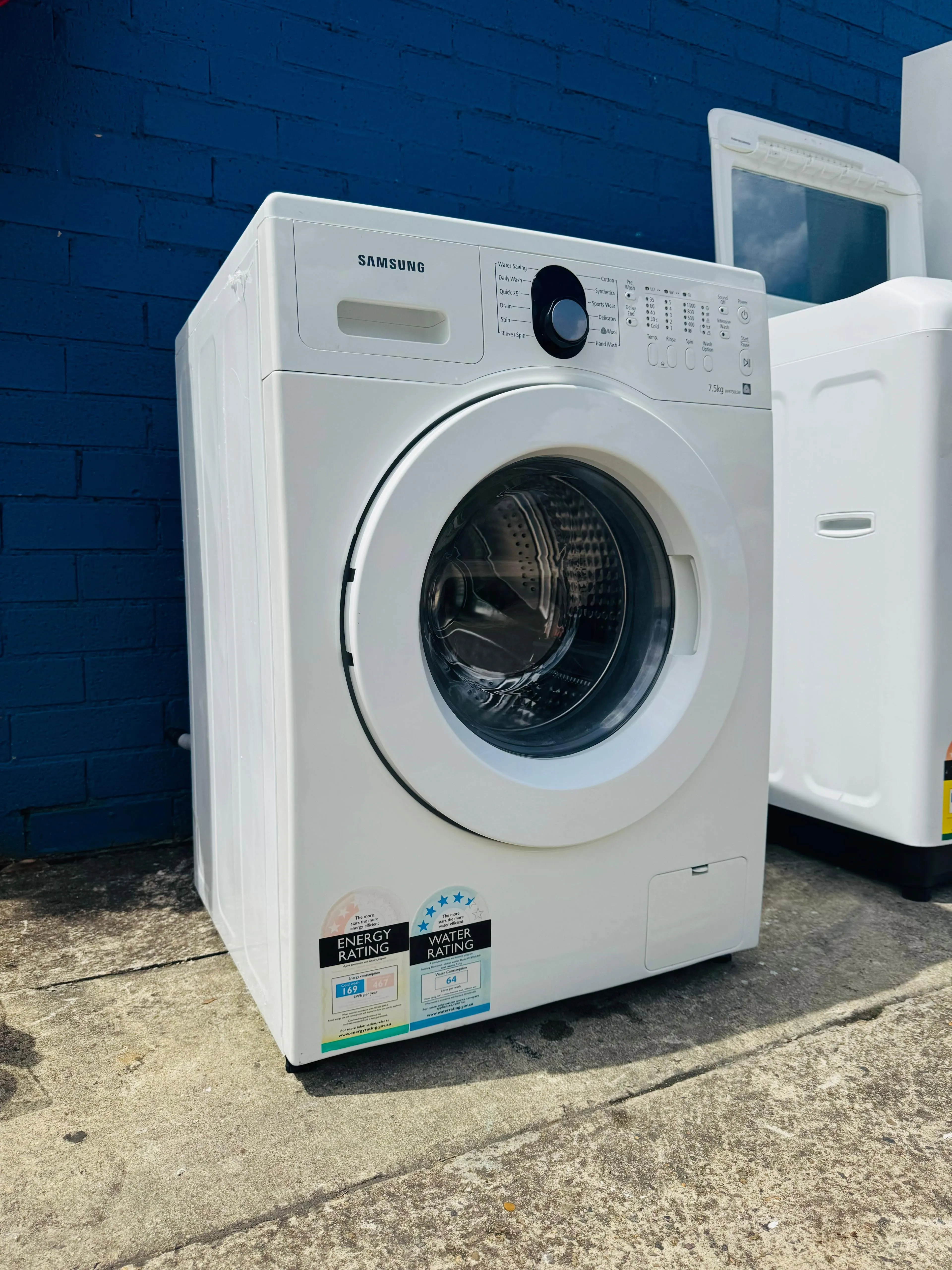 **SAMSUNG 7.5KGS FRONT LOADER WASHING MACHINE**